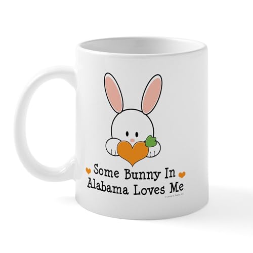 White - Some Bunny In Alabama Loves Me Mug