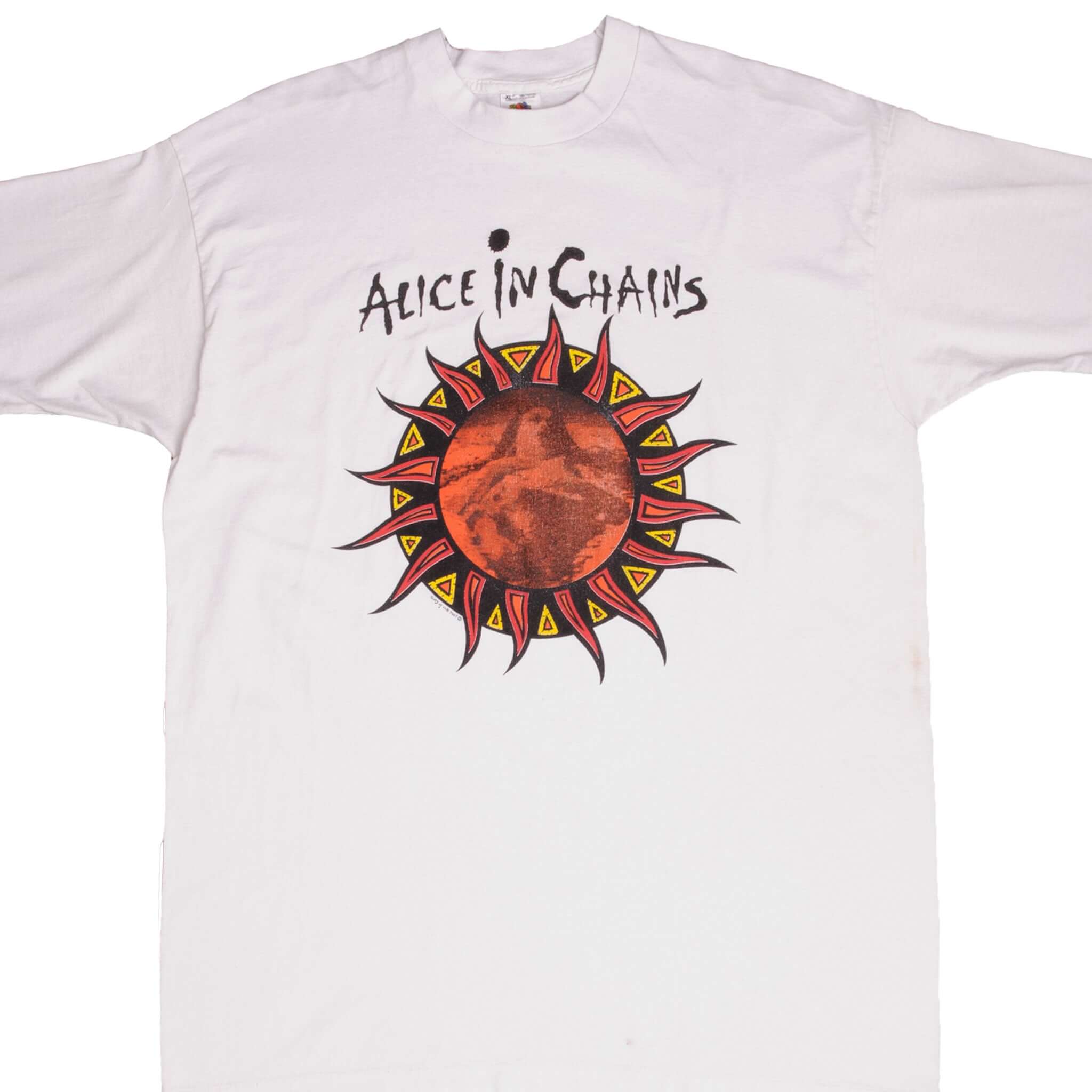 Vintage Alice in Chains Lollapalooza '93 Tour T-Shirt - 1994 Concert Tee - XL Size - Made in USA - Perfect for Music Fans & Vintage Collectors