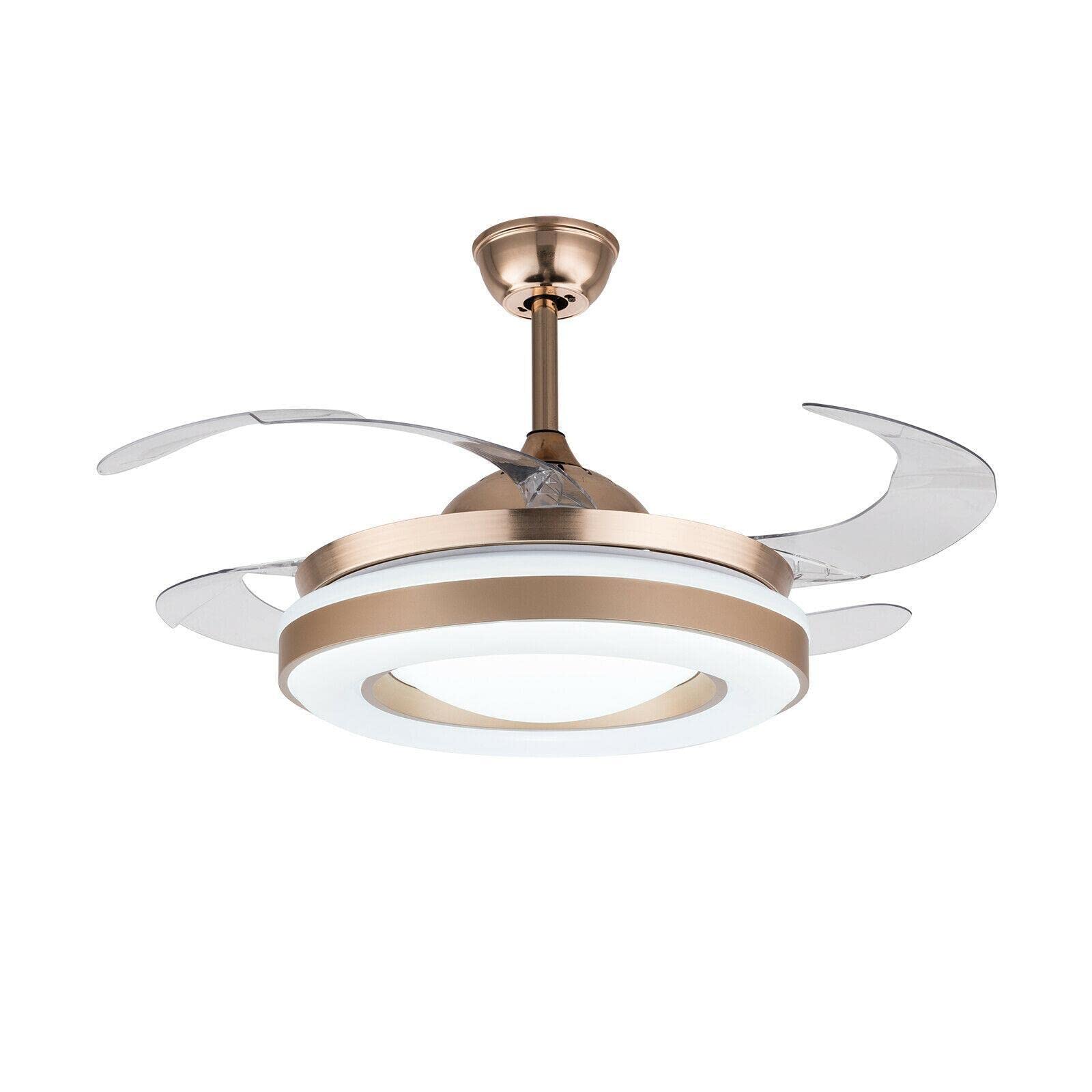 VioliytyC 42 Inch Rustic Ceiling Fan with Remote Control - Energy Efficient Indoor/Outdoor Farmhouse Ceiling Fan with Light Kit - Perfect for Living Room, Bedroom, Patio & Covered Porch