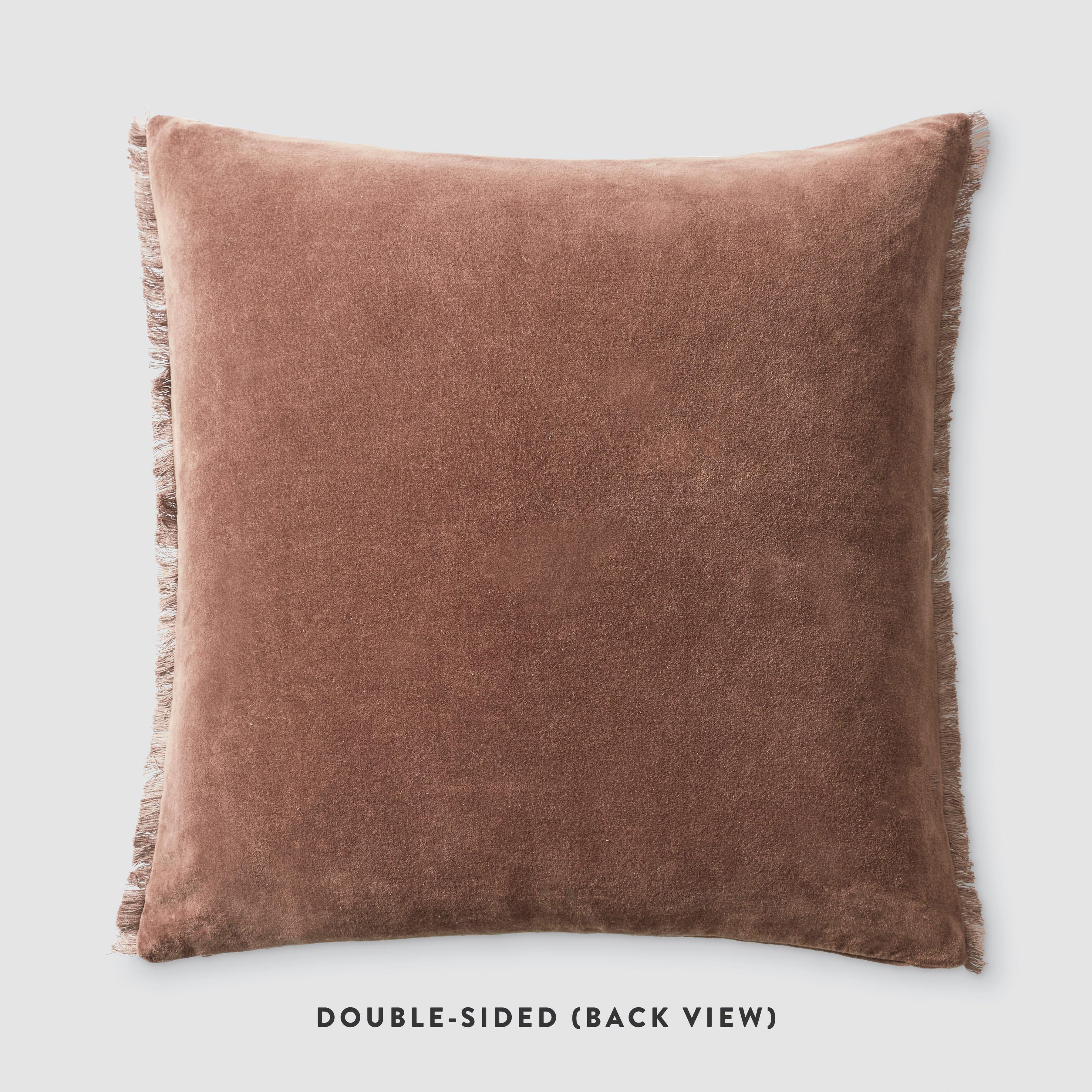 Luxury Velvet Throw Pillow Covers - Soft Decorative Cushion for Sofa, Bed & Home Decor - Elegant Living Room & Bedroom Accent - Set of 2 (18x18 Inches)