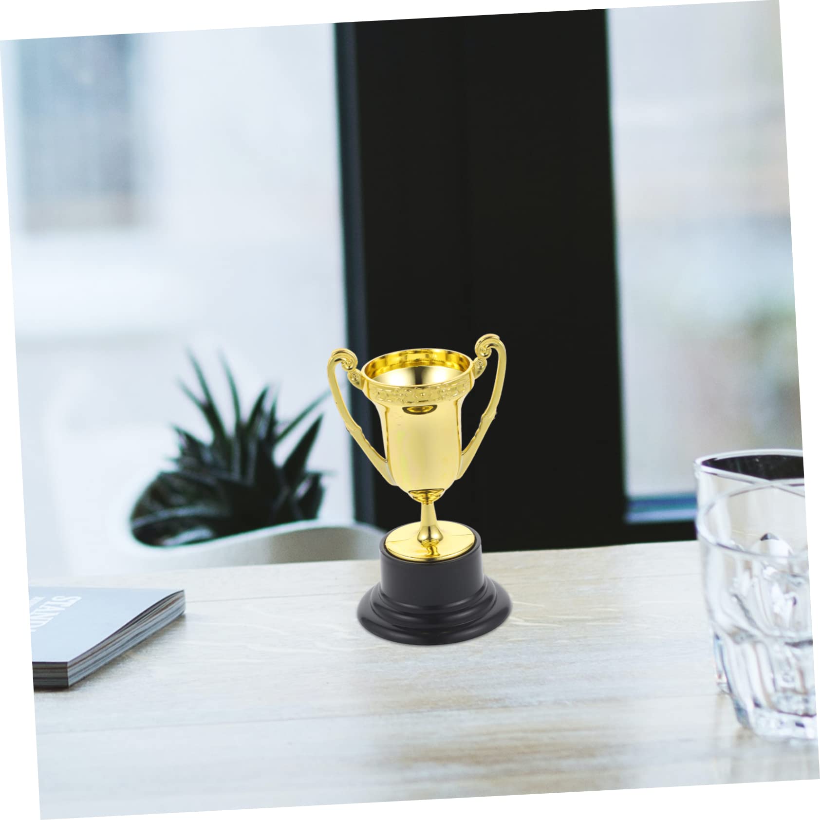 COHEALI 40 Pcs Mini Gold Plastic Trophies - Reusable Miniature Awards for Party Favors, Game Prizes & School Competitions | Perfect for Birthday Celebrations, Classroom Rewards & Sports Events
