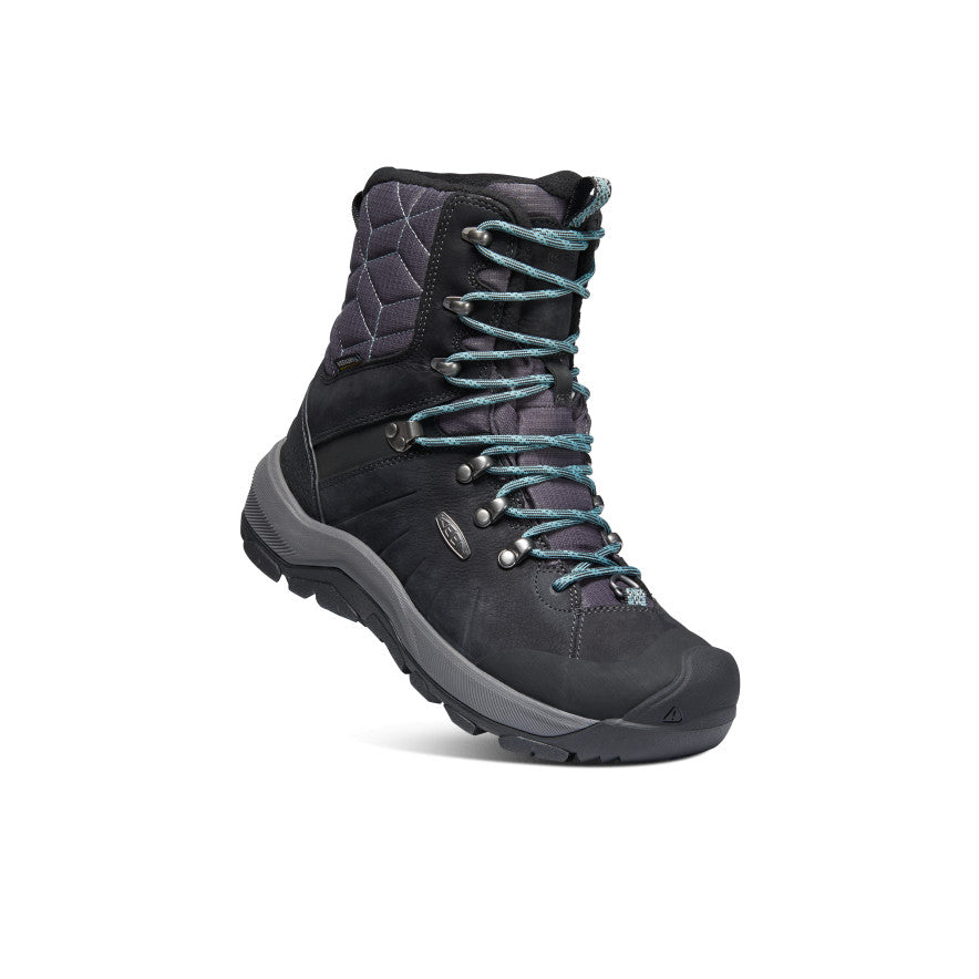 Women's Revel IV High Polar Waterproof Winter Boots - Black/North Atlantic - Warm Snow Boots for Hiking, Ice Fishing & Cold Weather Outdoor Activities