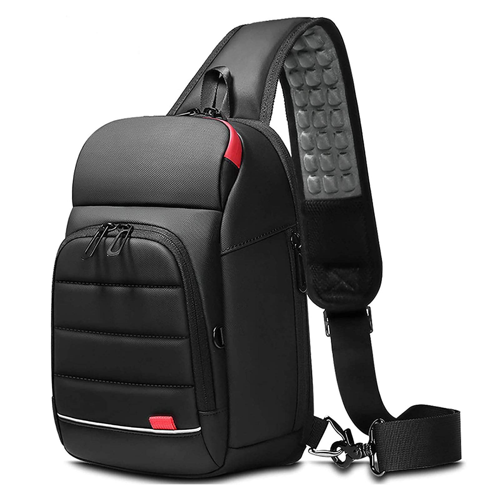 Phantom Smart Shoulder Bag - Anti-Theft USB Charging Business Laptop Backpack for Men, Waterproof Lightweight Crossbody Chest Bag (Style B) - Perfect for Work Commute, Travel & Daily Use