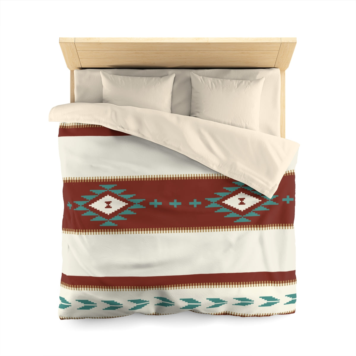Microfiber Duvet Cover Sedona Falls Print - Twin, Queen & King Size Polyester Bedding Set for Bedroom | Soft & Breathable Duvet Cover for All Seasons - Perfect for Master Bedroom, Guest Room & Vacation Homes