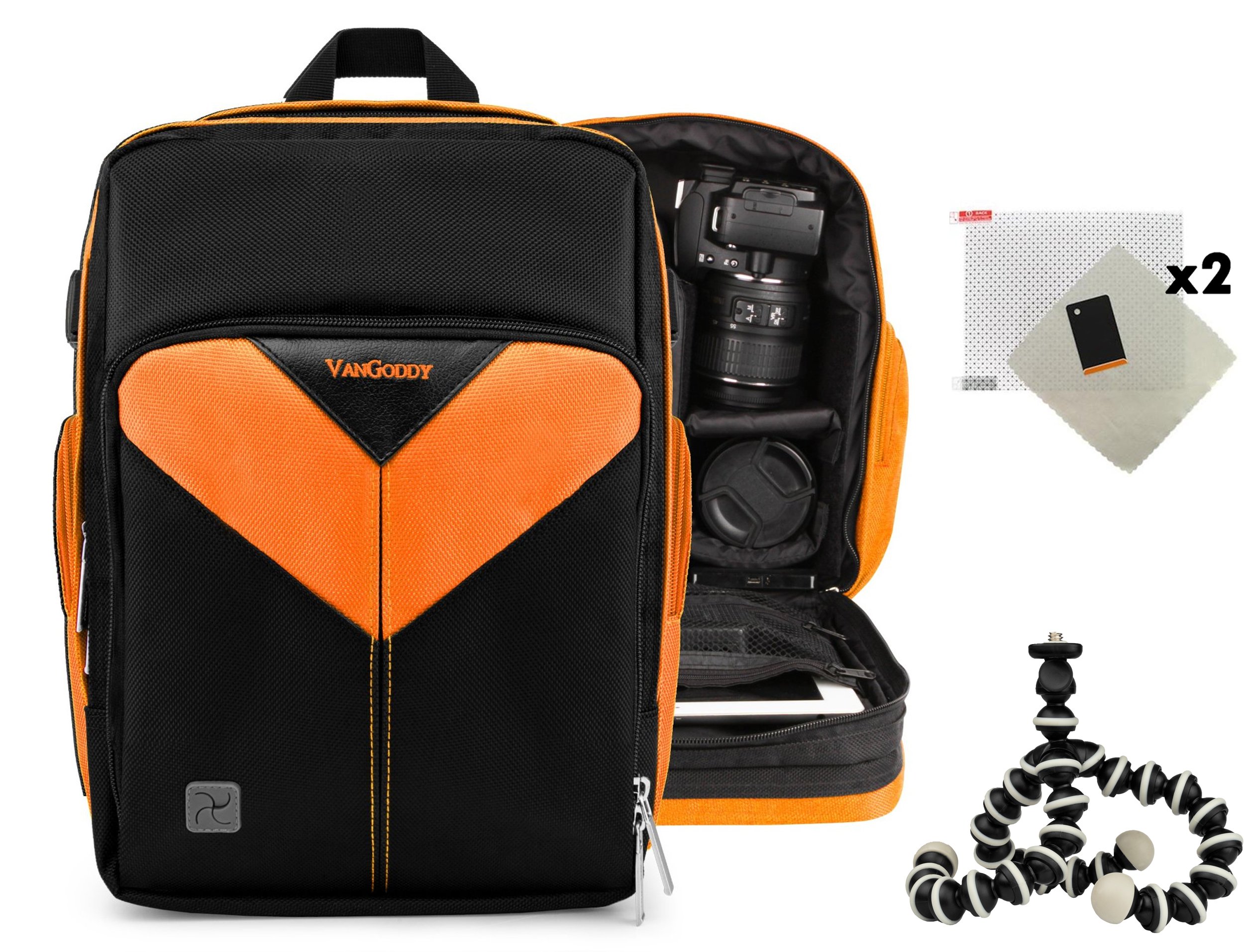 **Sparta Adventure DSLR Camera Backpack - Compatible with Nikon D7, D70, D70s, D700, D7000, D7100 - Includes Screen Protector (2-Pack) & Mini Tripod - Perfect for Travel, Hiking & Outdoor Photography**