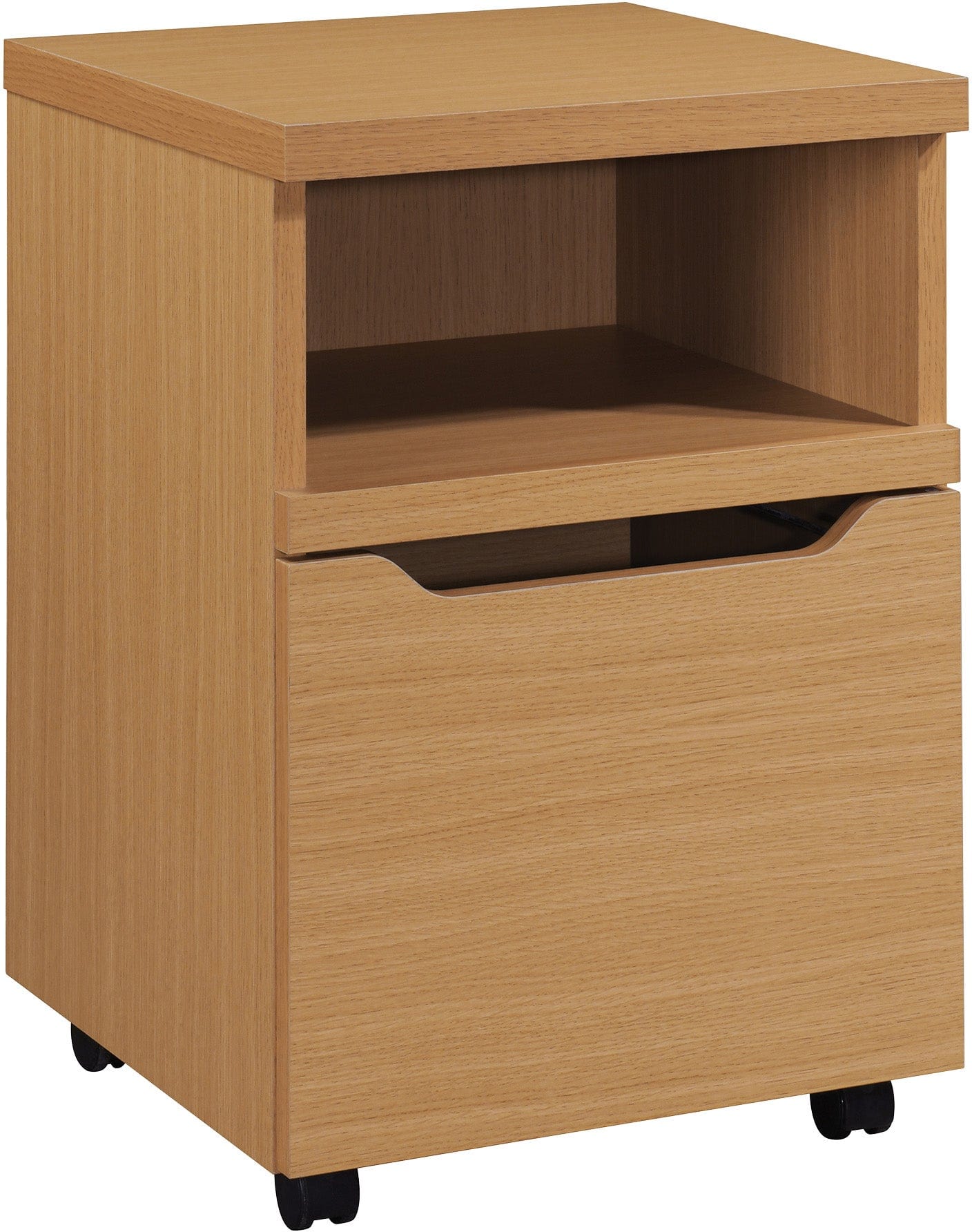 Office Star Denmark Rolling File Cabinet, 4-Drawer Mobile Storage Organizer [DEN2416RF] - Perfect for Home Office, Classroom & Business Document Organization