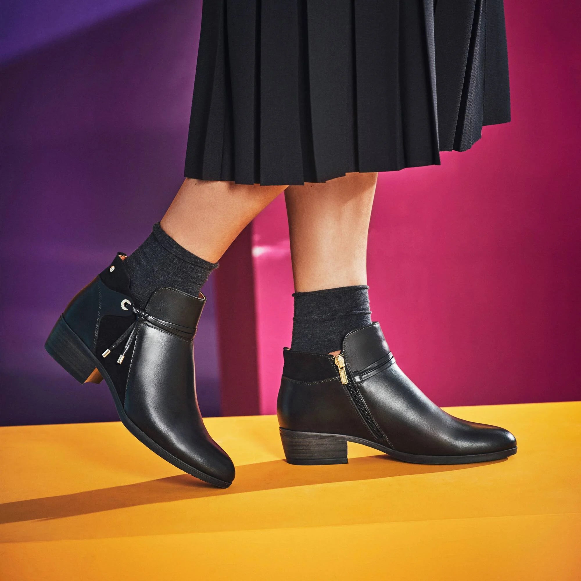 Daroca Women's Ankle Booties - Comfortable Low Heel Boots for Casual Wear & Office Outfits | Perfect for Fall & Winter Fashion