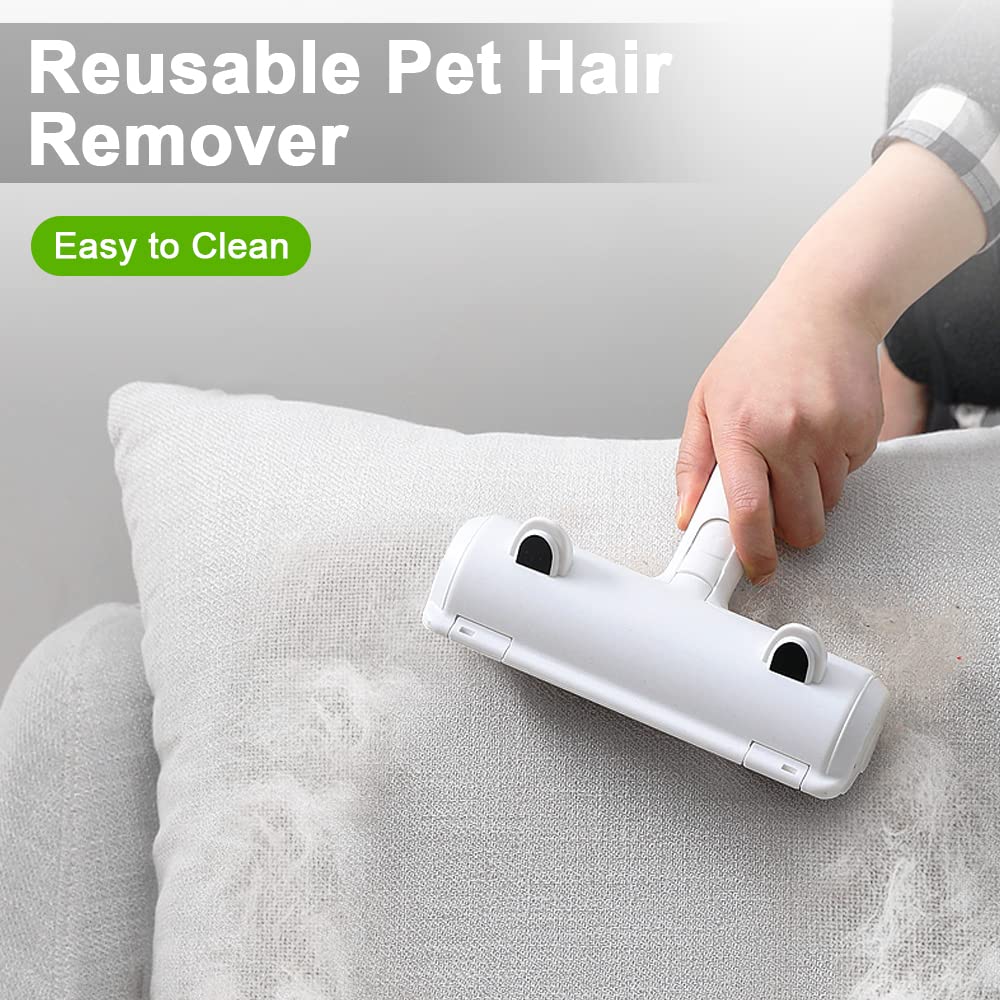 Reusable Pet Hair Remover Roller - Self Cleaning Cat & Dog Hair Removal Brush for Fur on Clothes, Furniture & Car Seats - Perfect for Pet Owners & Allergy Sufferers
