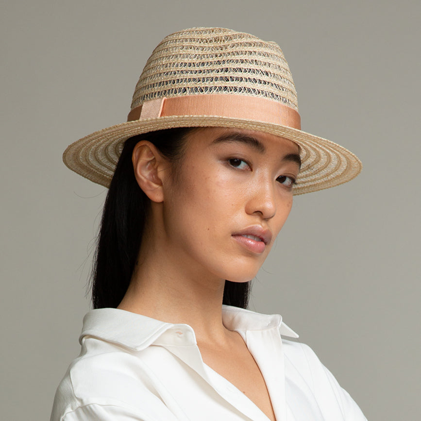 Lillian Hemp Packable Fedora Hat for Women - Lightweight Travel Sun Hat with UPF Protection - Perfect for Beach, Vacation & Outdoor Activities