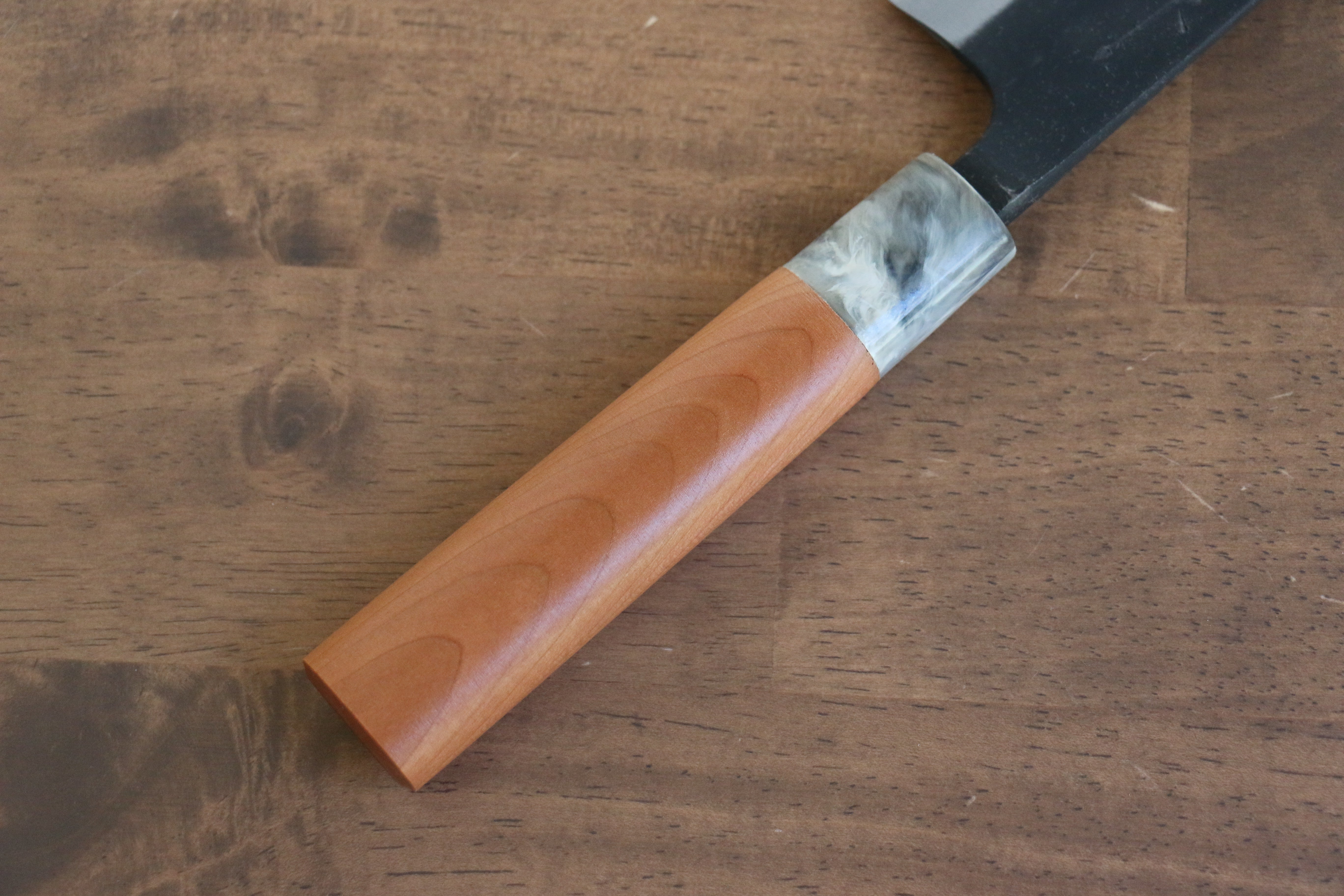 Nao Yamamoto White Steel No.2 Kurouchi Gyuto 180mm Japanese Chef Knife - Cherry Wood Handle for Professional Cooking & Sushi Preparation