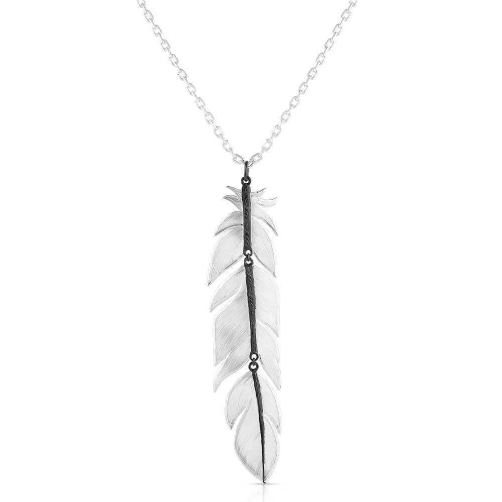 Midnight Magic Feather Necklace - Elegant Bohemian Jewelry for Women | Perfect for Parties, Weddings & Date Nights