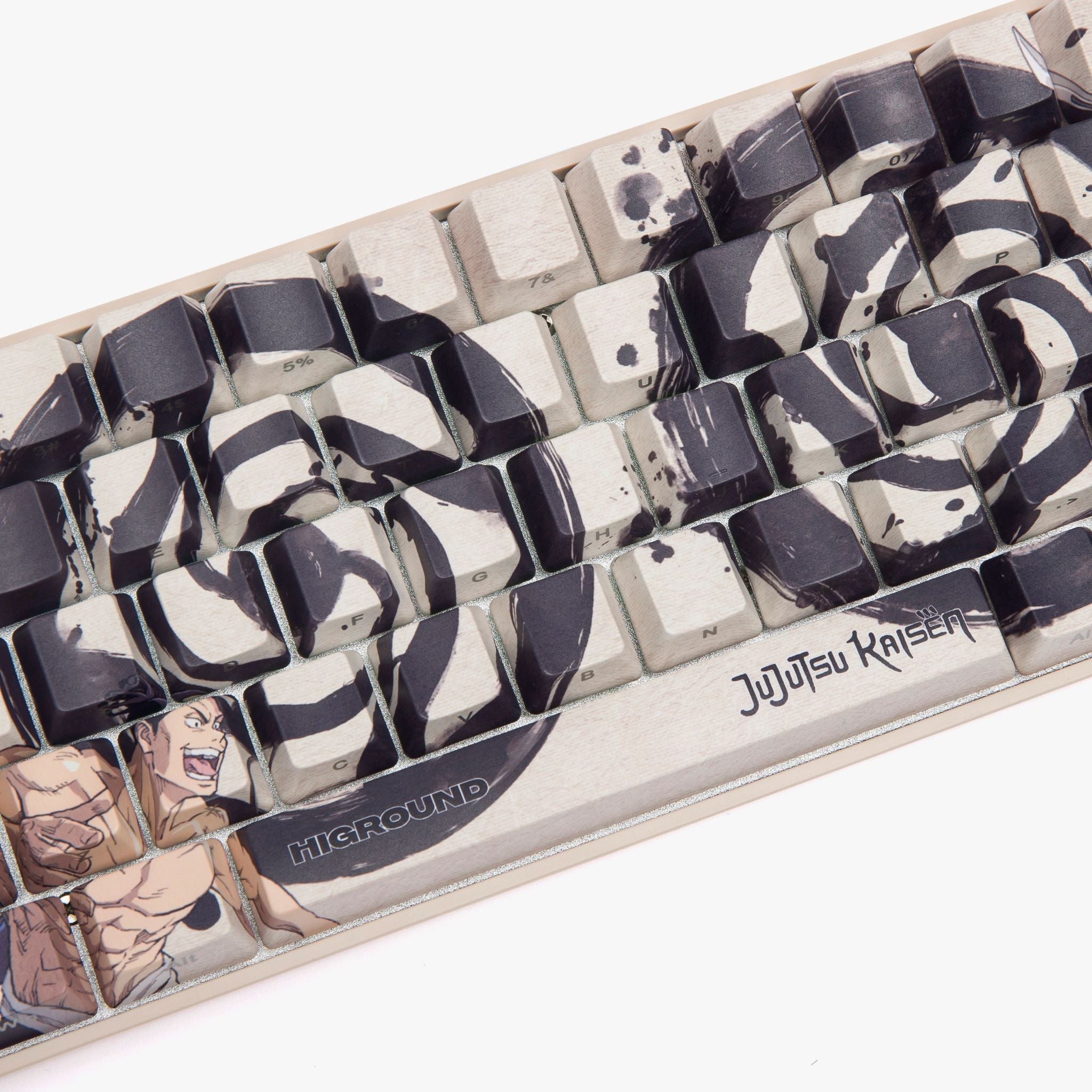 JJK x HG 68 Keycap Set - Anime Themed Mechanical Keyboard Keycaps for Gaming & Typing - Perfect for School, Work & Home Office Setup