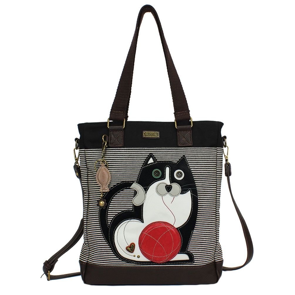 Chala Fat Cat Work Tote Shoulder Bag for Women - Cute Cat Lovers Gift for Cat Mom - Perfect for Office, Commute & Travel Accessories