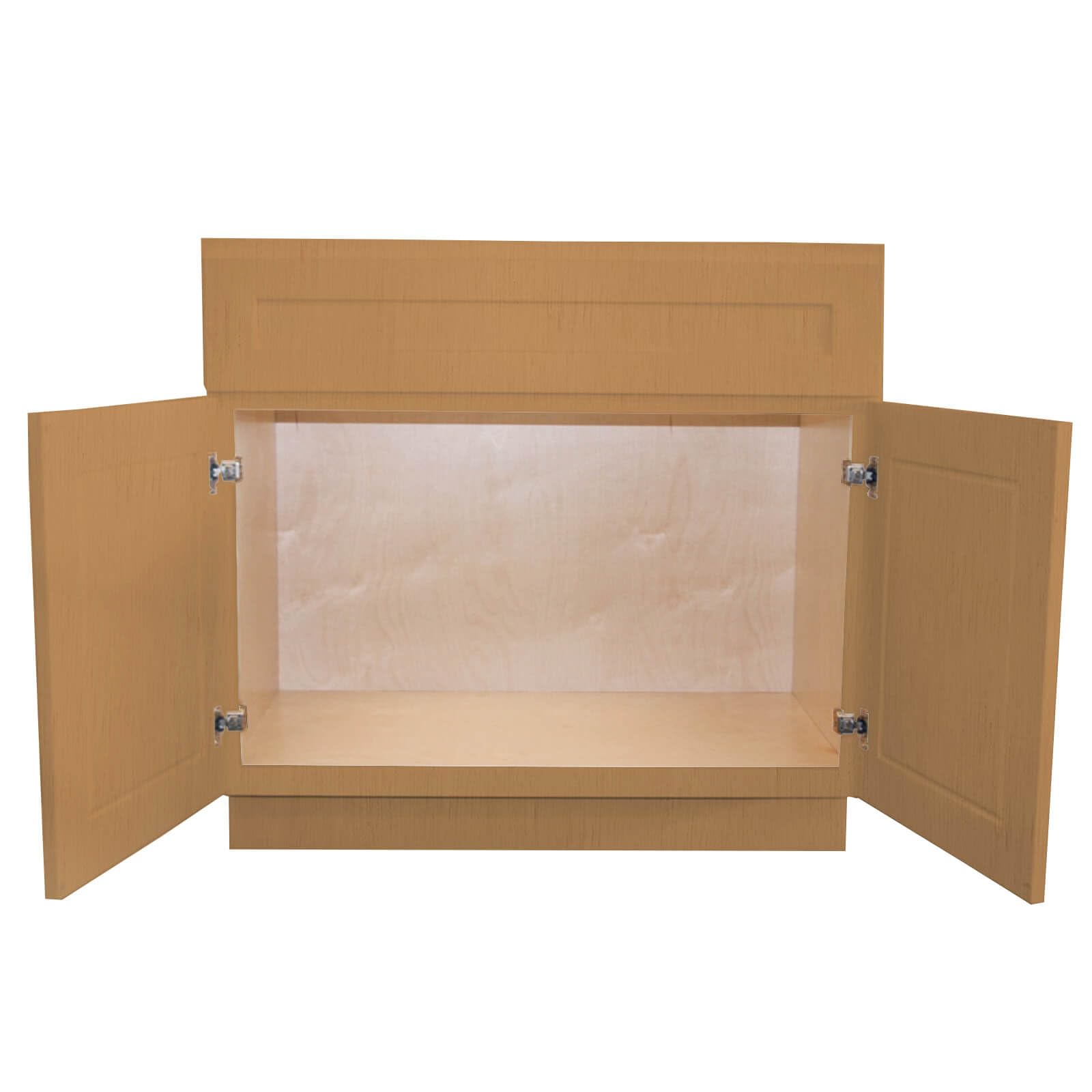 Shaker Style White Vanity Cabinet 30 Inch - Ready to Assemble Bathroom Sink Base with Soft Close Doors (21