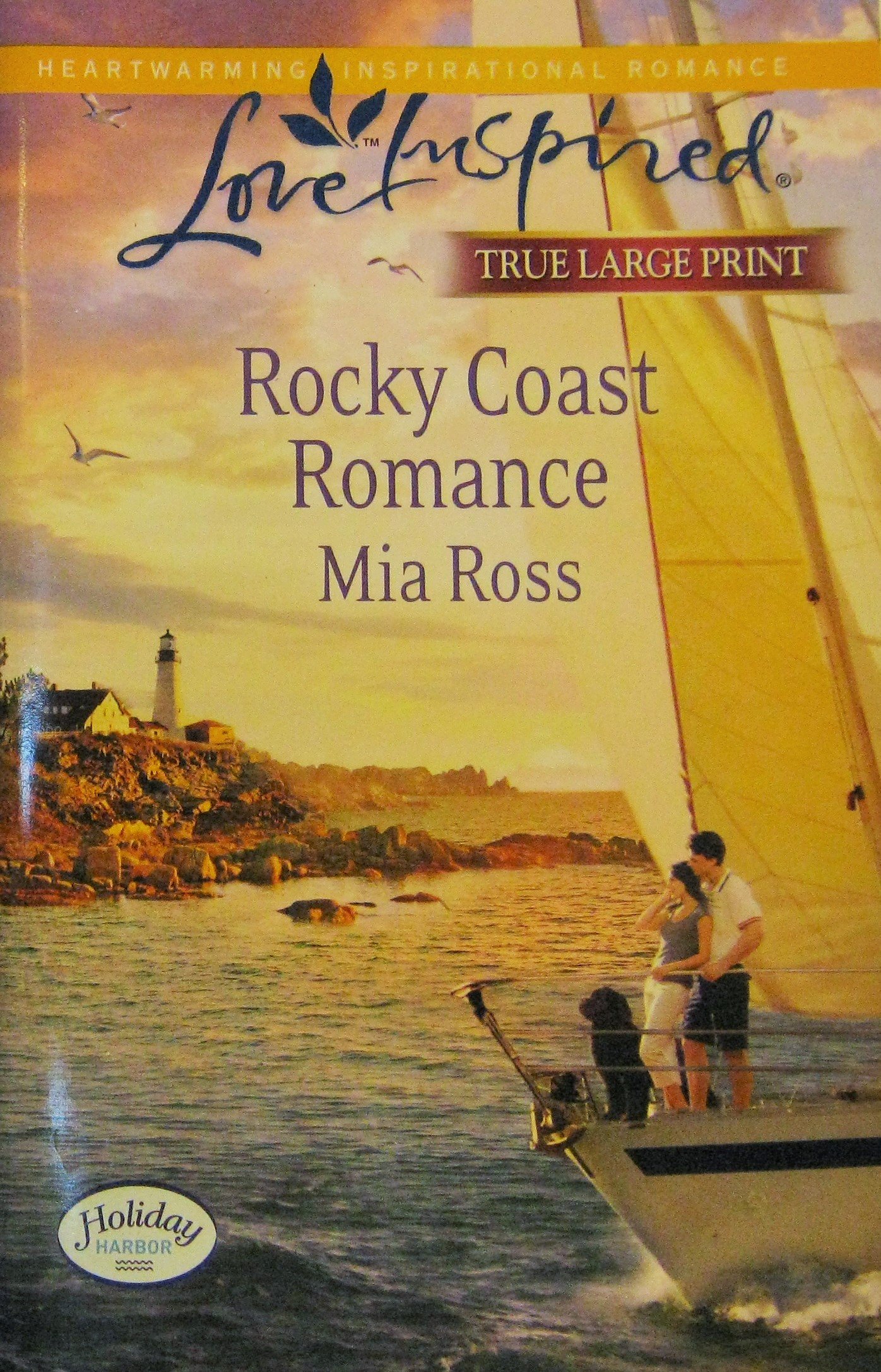 Rocky Coast Romance - Large Print Christian Love Inspired Novel | Holiday Harbor Love Story | Perfect for Cozy Reading by the Fire or Beach Getaways
