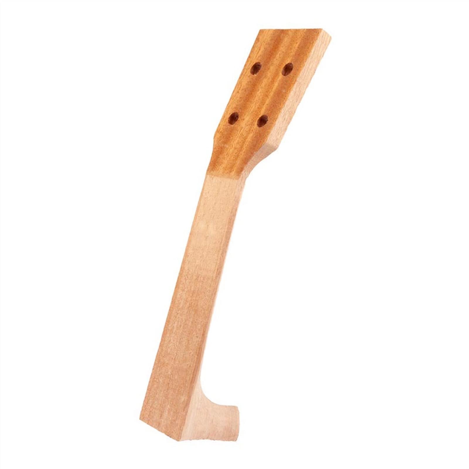 Unfinished DIY Ukulele Neck for 21 Inch Ukulele & Electric Guitar Replacement Parts - Perfect for Luthiers, Musicians & DIY Instrument Repair Projects