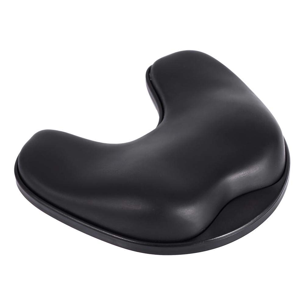 360° Sliding Rotating Mouse Pad with Memory Foam Wrist Support - Ergonomic Mouse Wrist Rest for Comfortable Computer Work & Gaming (Black) - Perfect for Office, Home & Gaming Setup