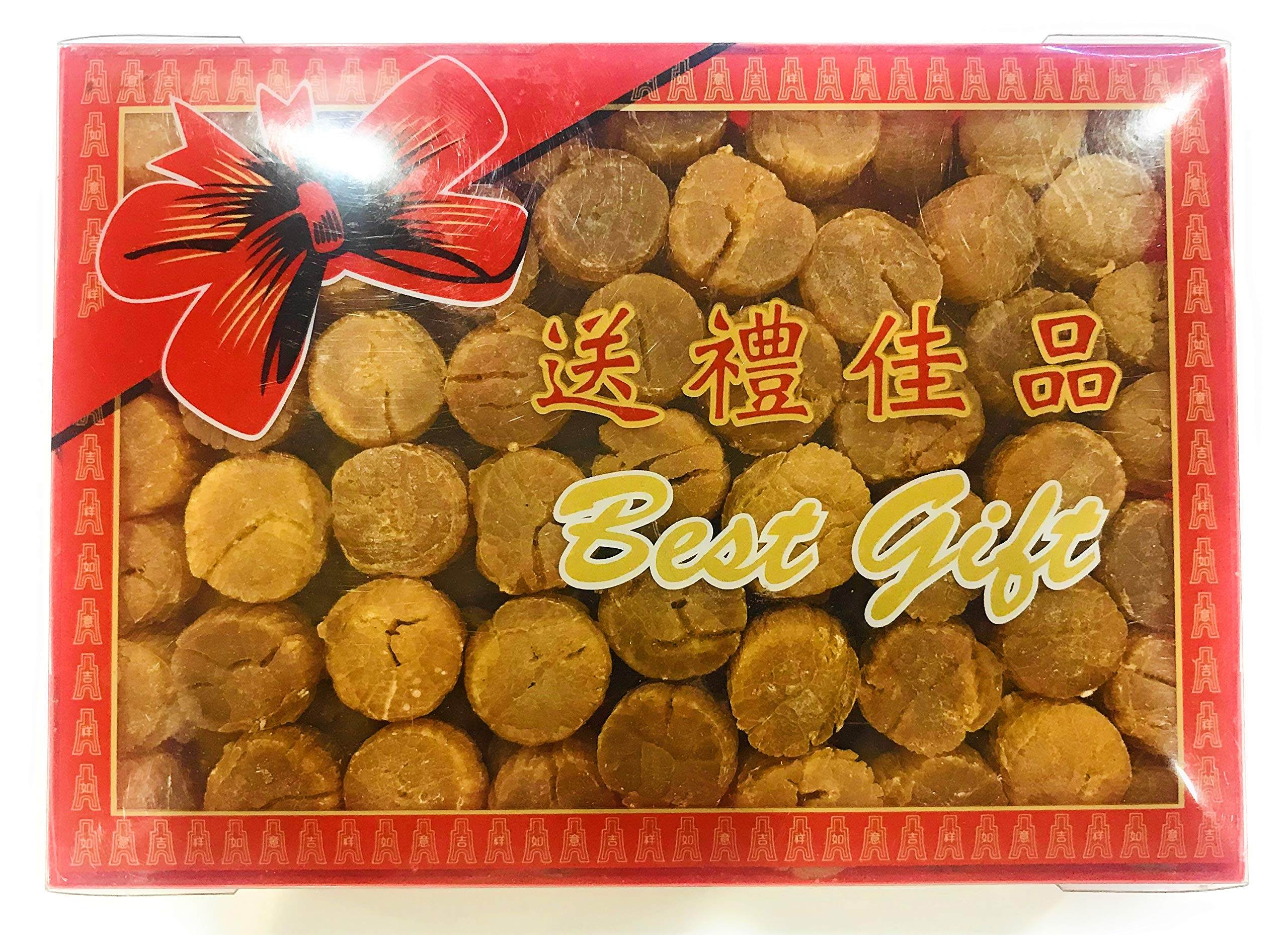 Premium Japanese Hokkaido Natural Sun-Dried Scallops - SAS Size 1 LB (Gift Box) | Wild-Caught, No Additives | Perfect for Soups, Pasta & Gourmet Cooking
