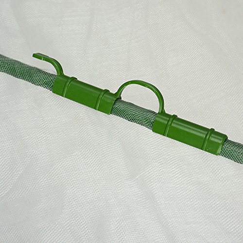 12Pcs Garden Trellis Plant Connector Snap Clamp Clips for Tomato Cage 11MM Plant Stakes - Perfect for Vine Support, Cucumber, Peas & Climbing Plants in Home Gardens