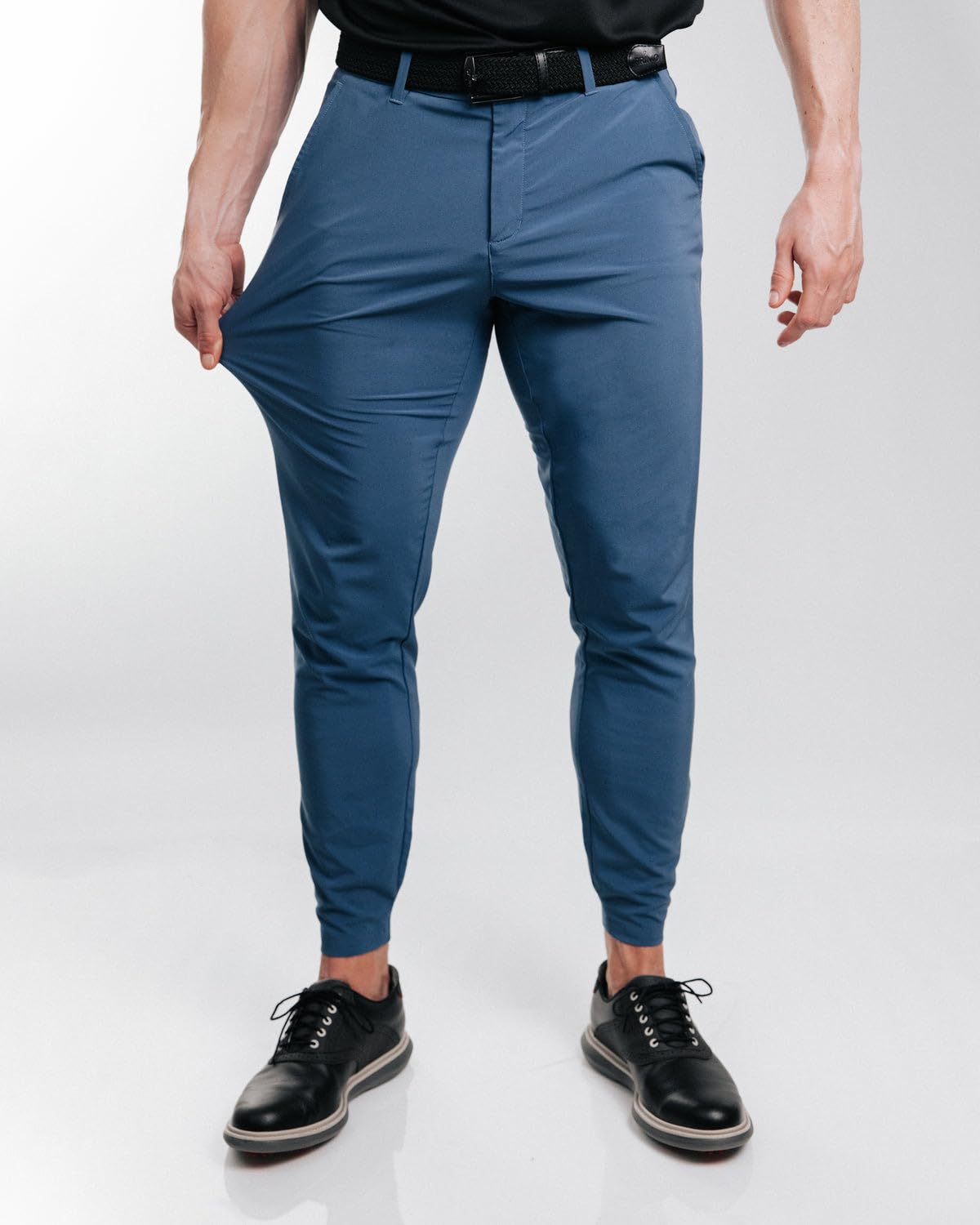 Primo Golf Jogger Pants for Men - Lightweight 4-Way Stretch Golf Trousers with 4 Pockets, Inner Gel Waistband & Elastic Zipper Ankles - Perfect for Golfing, Travel & Casual Wear