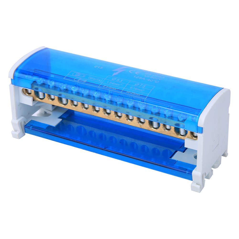 2-Level DIN Rail Terminal Distribution Box - Flame Retardant, Dustproof with Transparent Cover for Industrial Electrical Wiring | Perfect for Control Panels, Automation Systems & Power Distribution