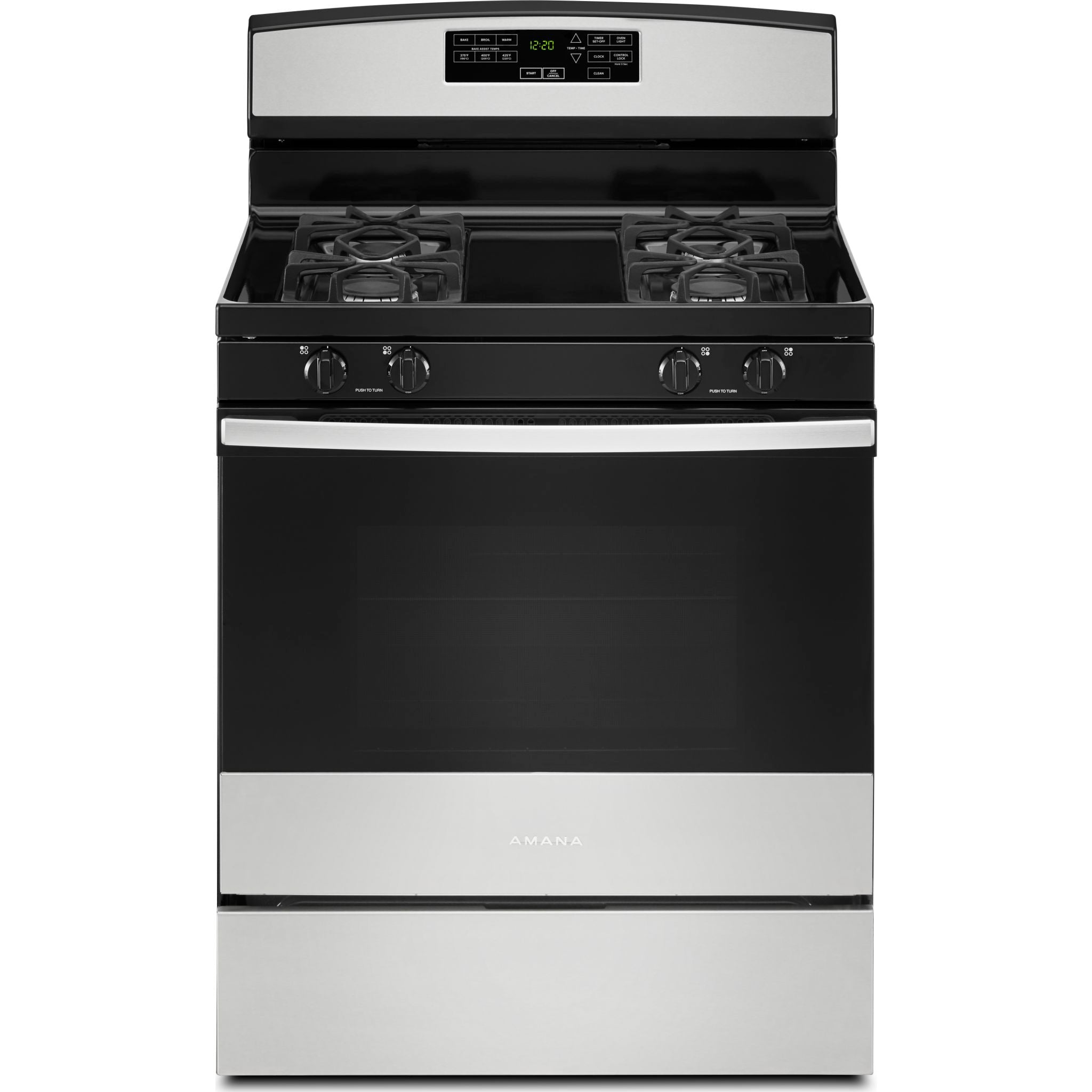 Amana 30 Inch Gas Range with 5 Sealed Burners - Stainless Steel (AGR6603SMS) - Perfect for Home Kitchens & Professional Cooking