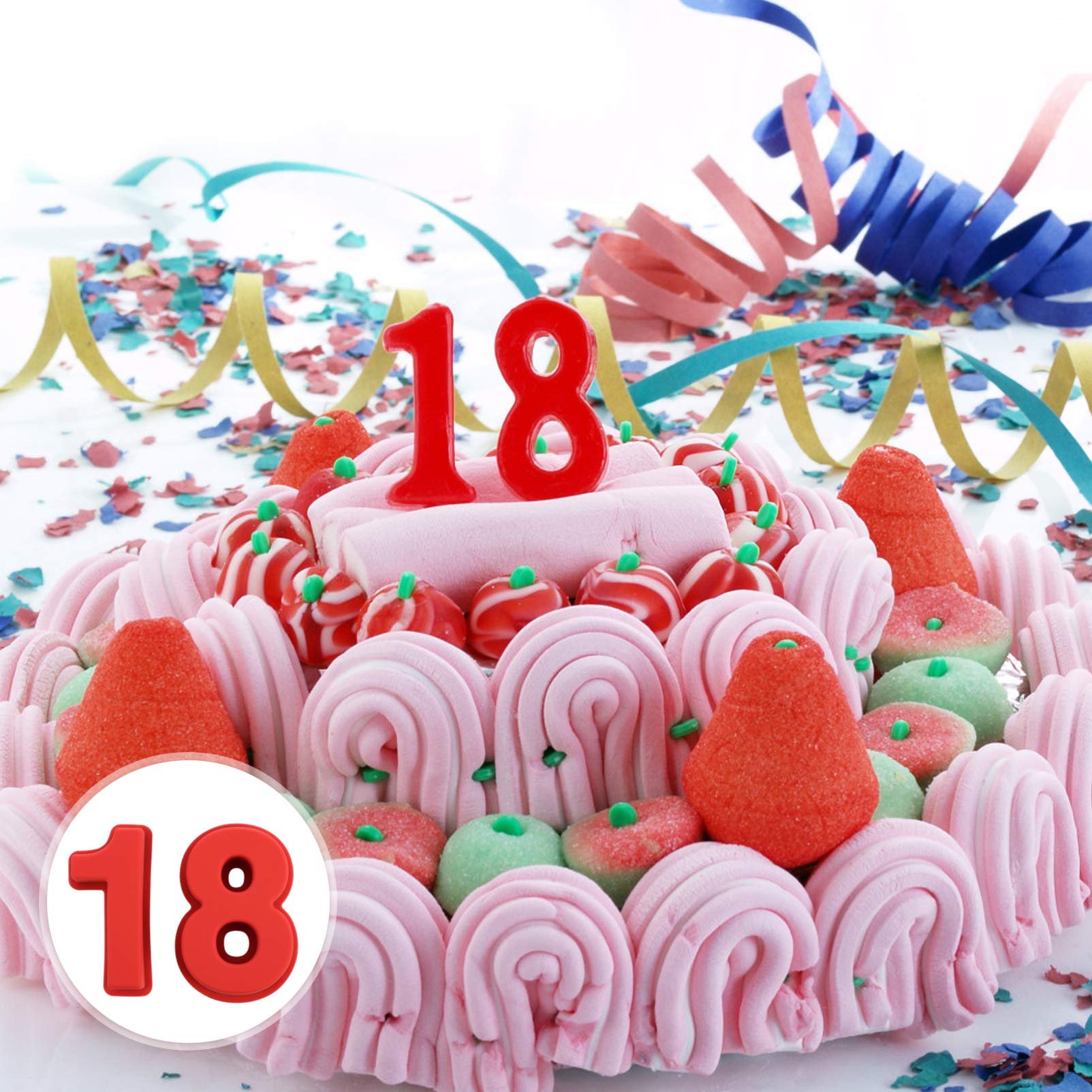 Hemoton 2-Piece Silicone Number Cake Mold Set - Reusable Baking Pans for Birthday, Anniversary, and Special Occasion Cakes - Perfect for DIY Bakers and Home Chefs