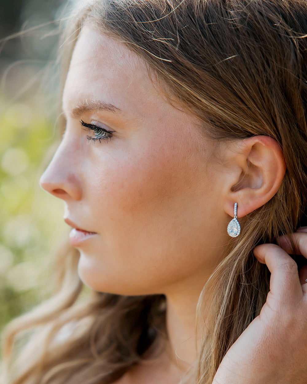 Harper CZ Stud Earrings for Women - Sparkling Cubic Zirconia Earrings for Everyday Wear & Special Occasions