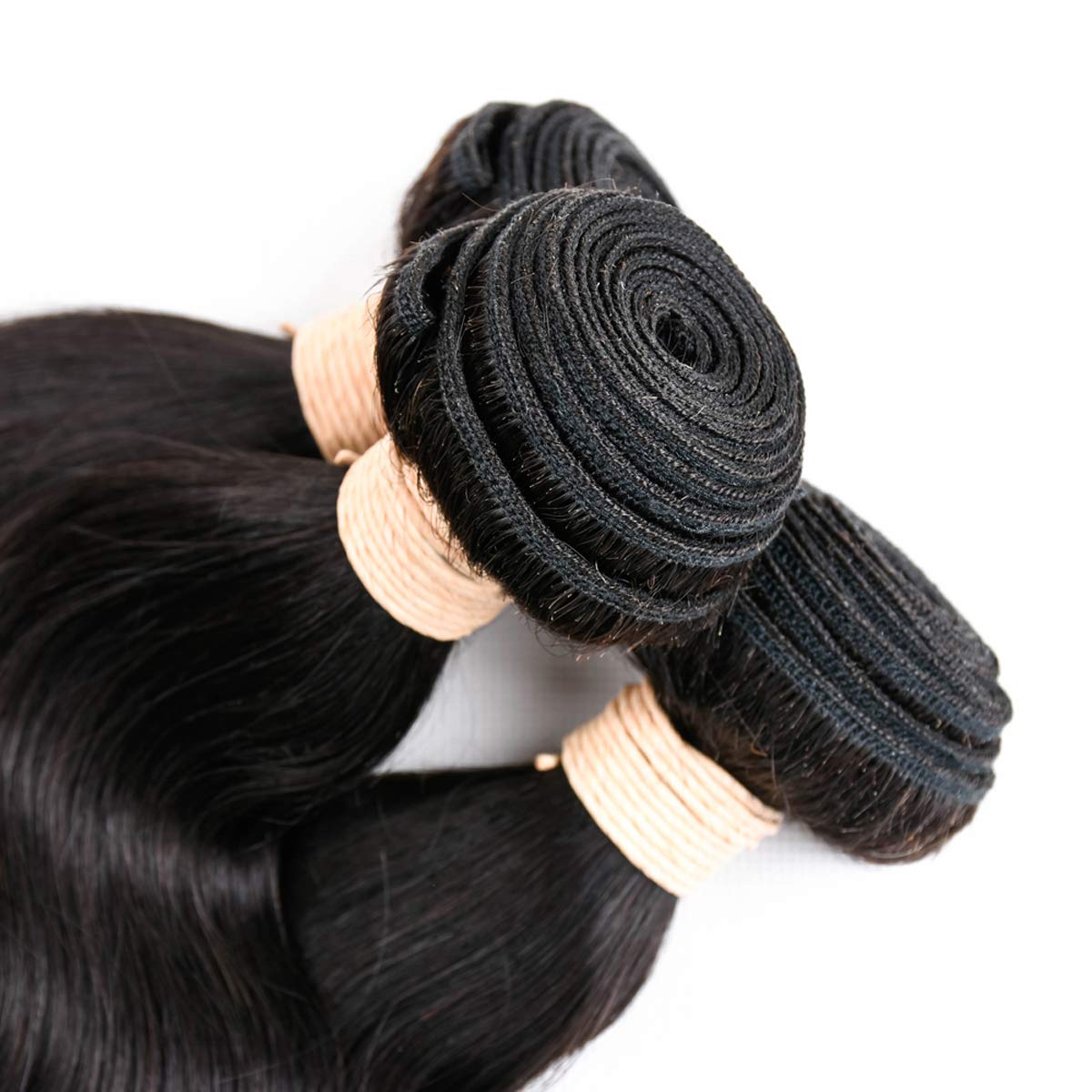 Brazilian Virgin Human Hair Bundles with 4x4 Lace Closure - Unprocessed Body Wave Hair Extensions (26