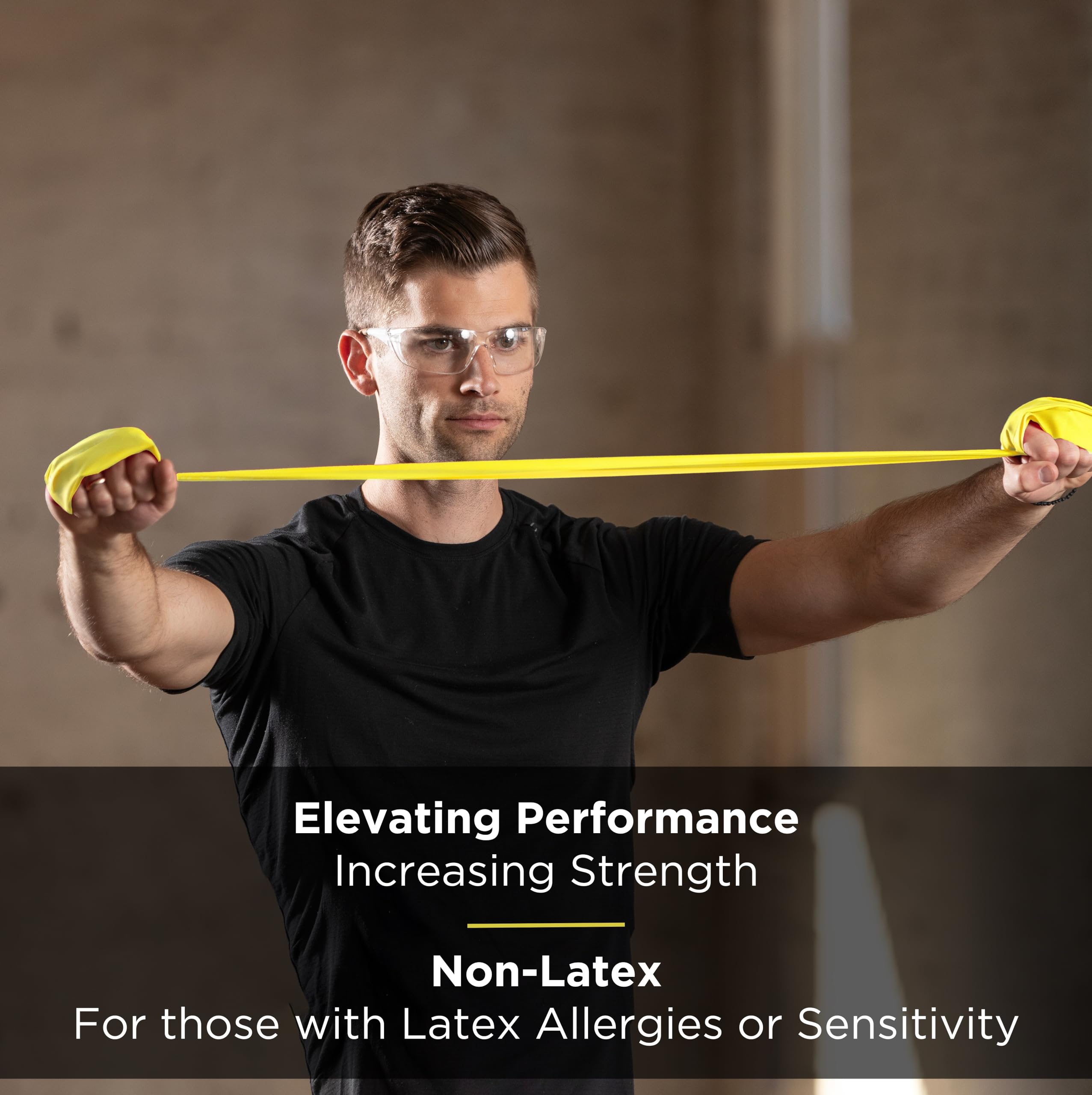 THERABAND Resistance Band 50 Yard Roll - Thin Yellow Non-Latex Professional Exercise Bands for Strength Training, Physical Therapy, Pilates & Rehab - Level 2 (Dispenser Box Included) - Perfect for Home Gym, Workouts & Recovery