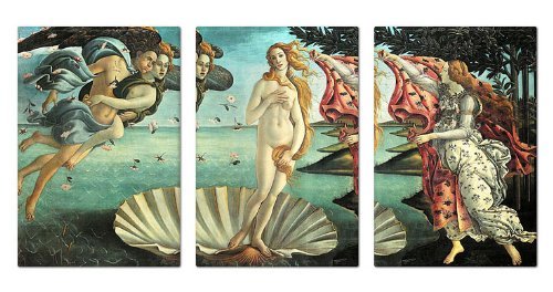 Sandro Botticelli The Birth of Venus Fridge Magnets Set of 3 - Perfect for Kitchen Decor, Office Accessories & Art Lover Gifts