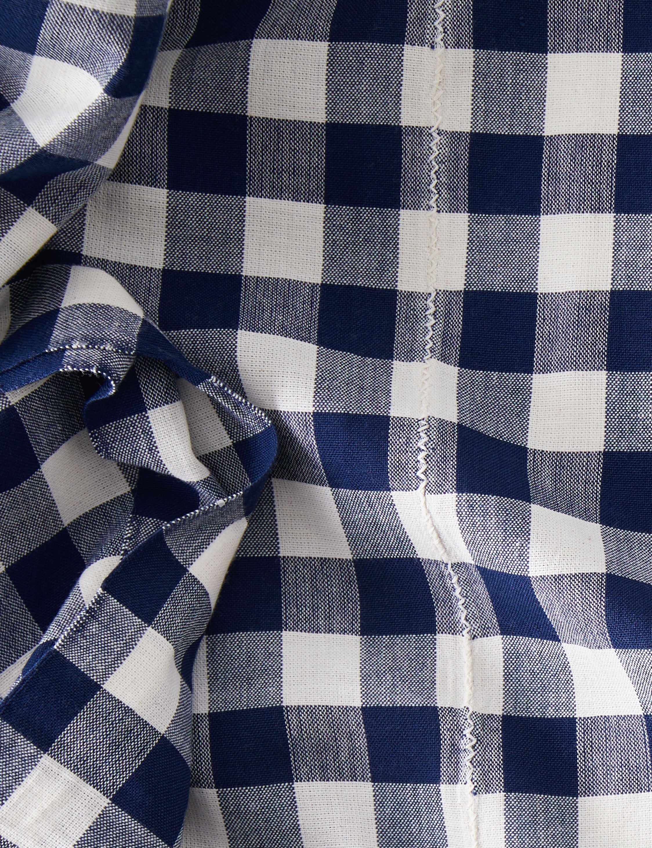 Heather Taylor Home Gingham Tablecloth - Classic Checkered Cotton Table Cover for Dining Room, Kitchen, Picnic & Outdoor Parties