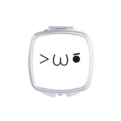 DIYthinker Lovely Face Twinkle Expression Mirror - Portable Compact Pocket Makeup Mirror with Double Sided Glass for Home, Travel & Touch-ups