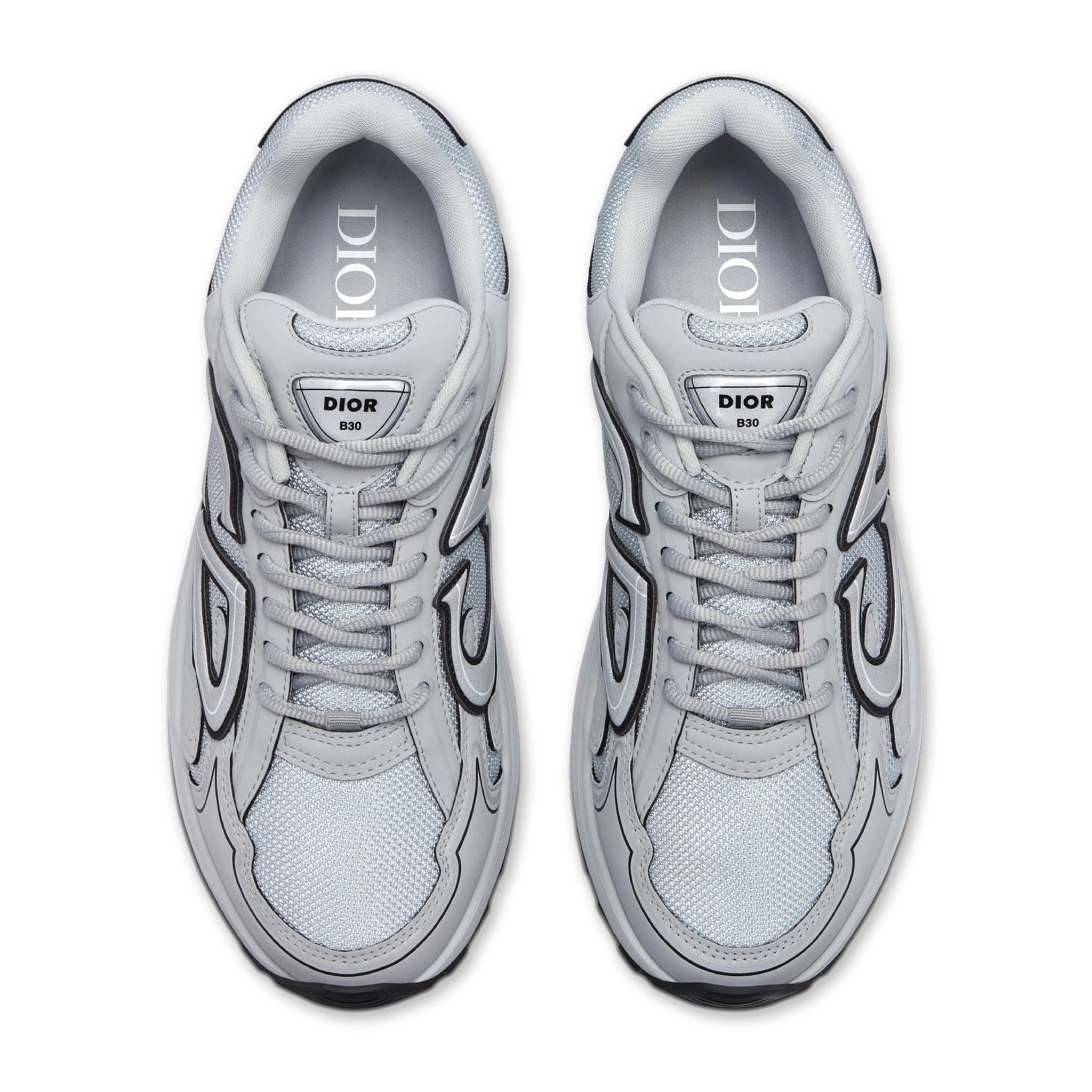 Dior B30 Mesh Grey Sneakers - Men's Luxury Fashion Shoes for Casual & Streetwear Outfits