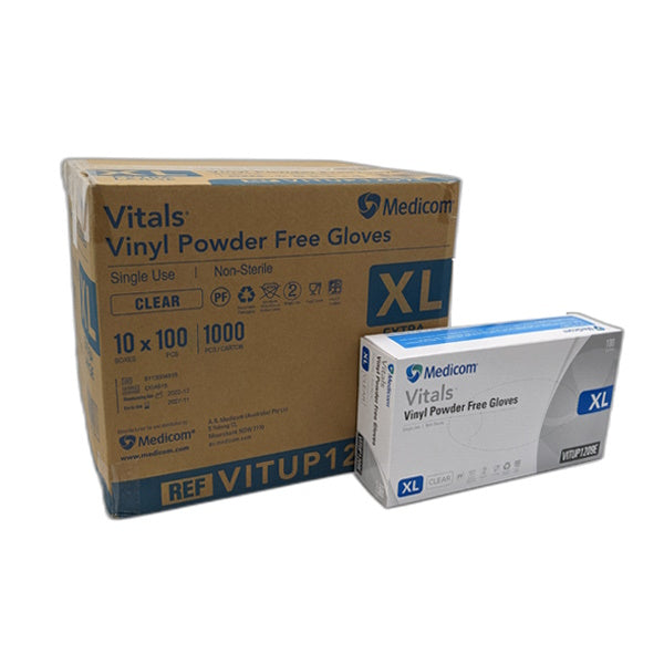 Premium Vinyl Disposable Gloves - Powder-Free, Clear & Latex-Free | Medical, Food Service & Household Cleaning Protection
