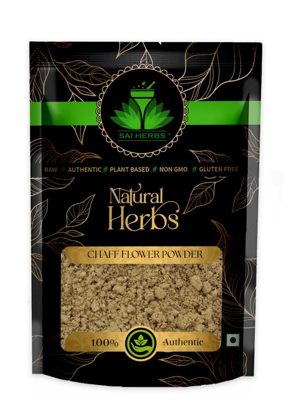 SAI HERBS Chaff Flower Root Powder - 100% Pure & Natural Prickly Chaff Powder (100g) for Immune Support, Detox & Ayurvedic Herbal Remedies