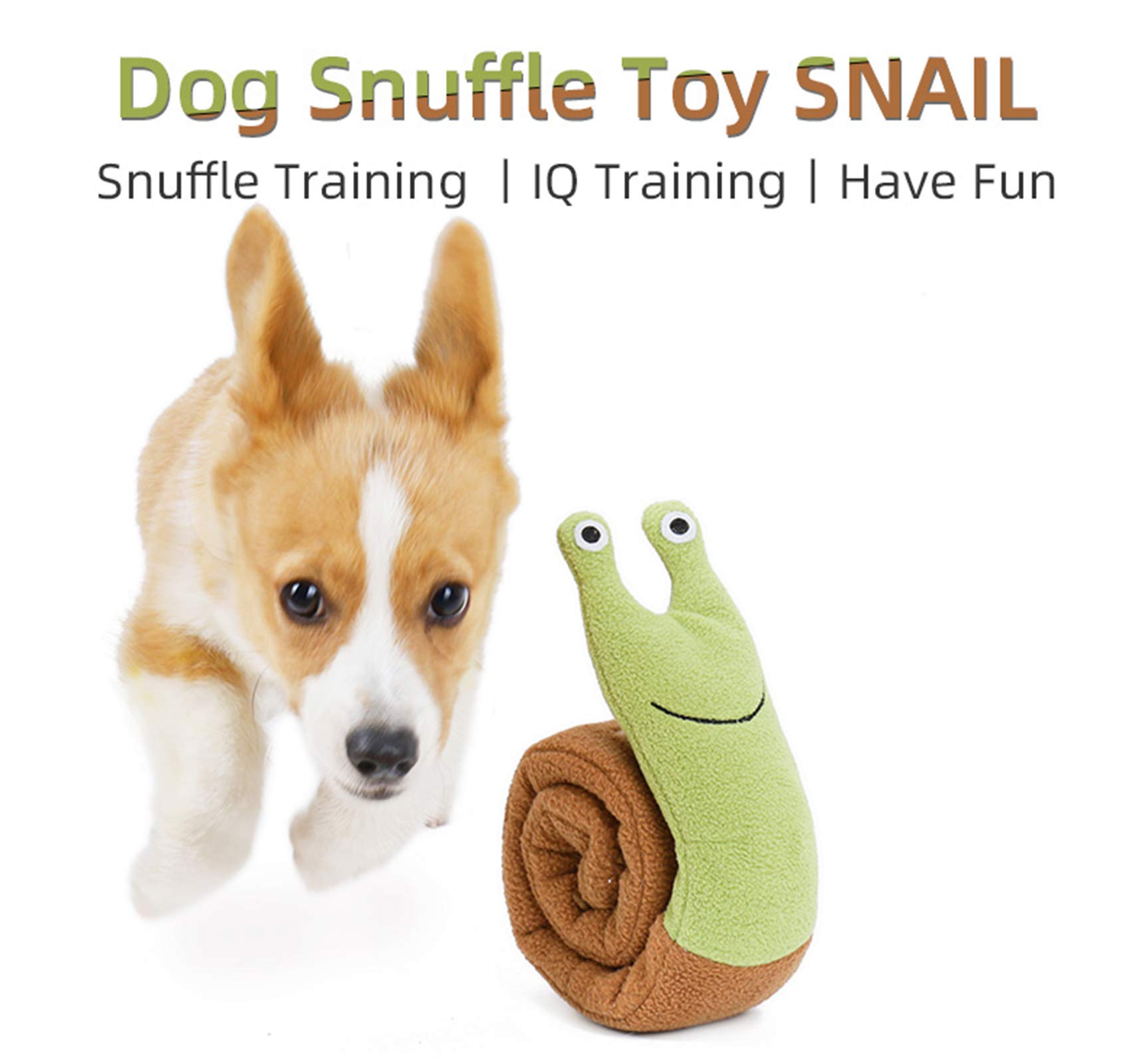 Premium Pet Snail Molar Dog Plush Toys - Interactive Squeaky Chew Toys for Small, Medium & Large Dogs - Stress Relief & IQ Training for Puppies - Perfect for Indoor Play, Outdoor Training & Anxiety Relief