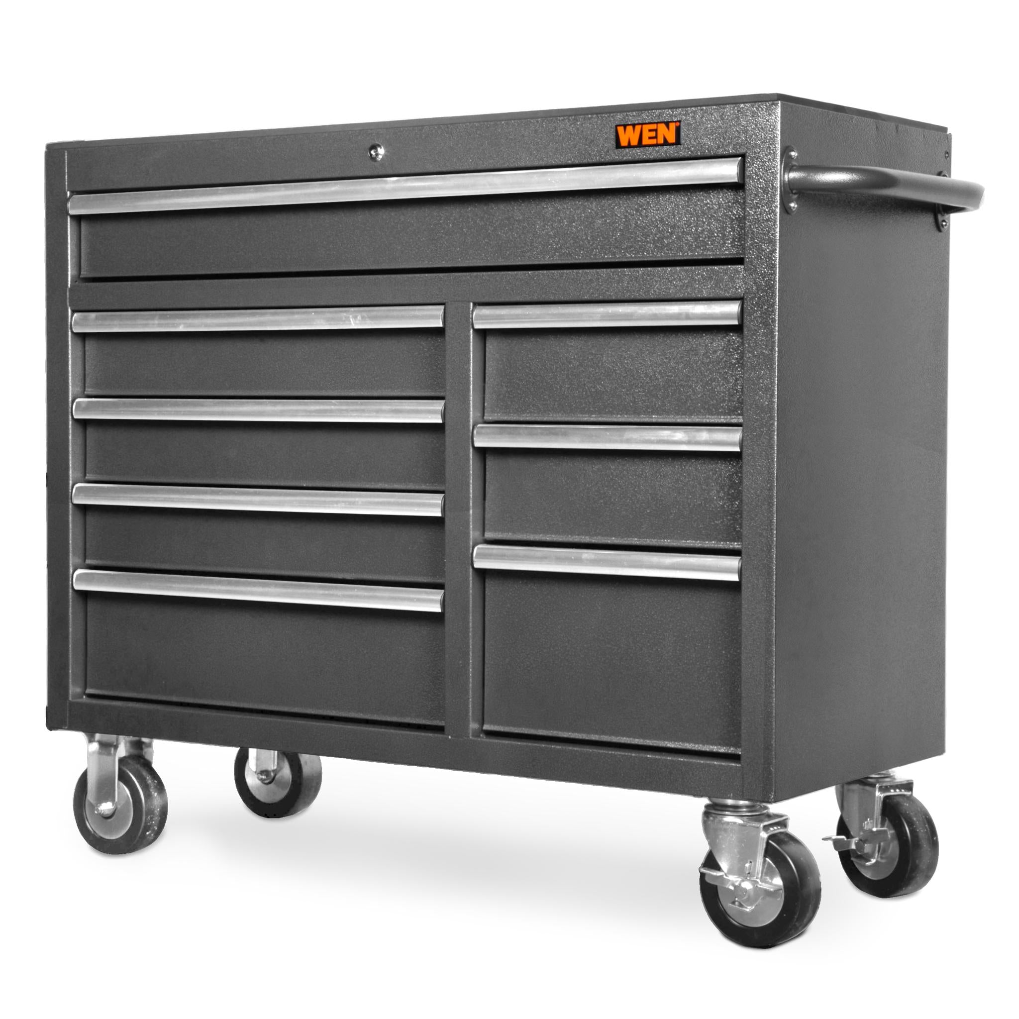 WEN GG422B 42-Inch Heavy Duty Rolling Tool Cabinet | 21-Gauge Powder Coated Steel Construction | Ideal for Garage Workshop & Professional Mechanic Tool Storage