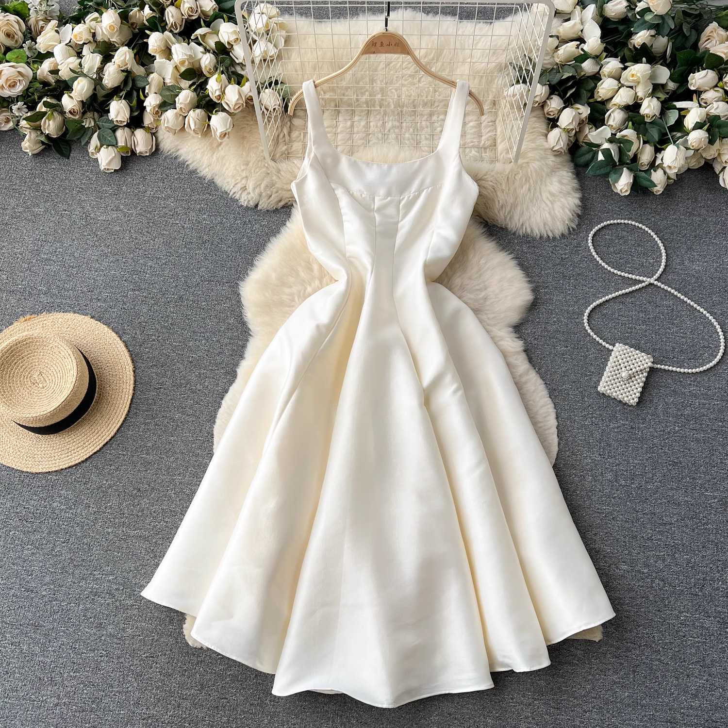 French Style Sleeveless Vest Dress for Women - Summer Elegant Homecoming Dress 1231 | Perfect for Weddings, Parties & Casual Outings
