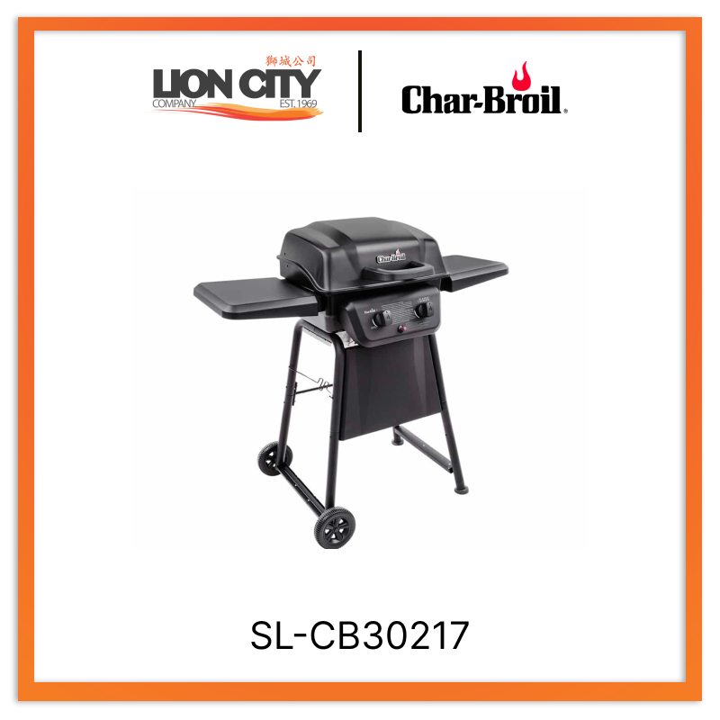Char Broil SL CB30217 Classic 2-Burner Gas Grill - Outdoor BBQ Grill for Patio, Backyard, and Camping - Perfect for Grilling Burgers, Steaks, and Vegetables