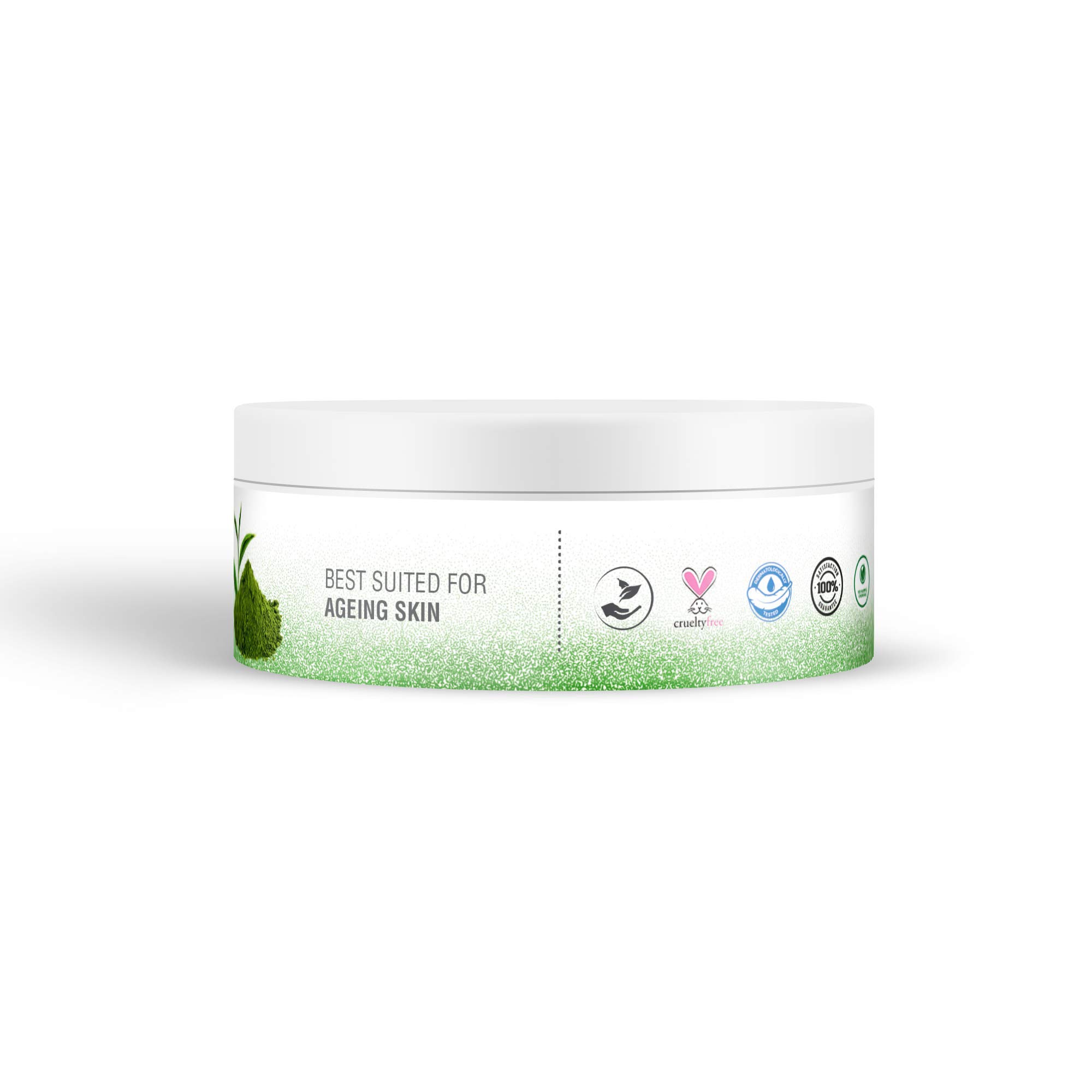 Age Rewind Matcha Green Tea Scrub - Skin Refining & Brightening Facial Exfoliator (100g) | Organic Skincare for Glowing Complexion | Perfect for Daily Use & Spa Nights