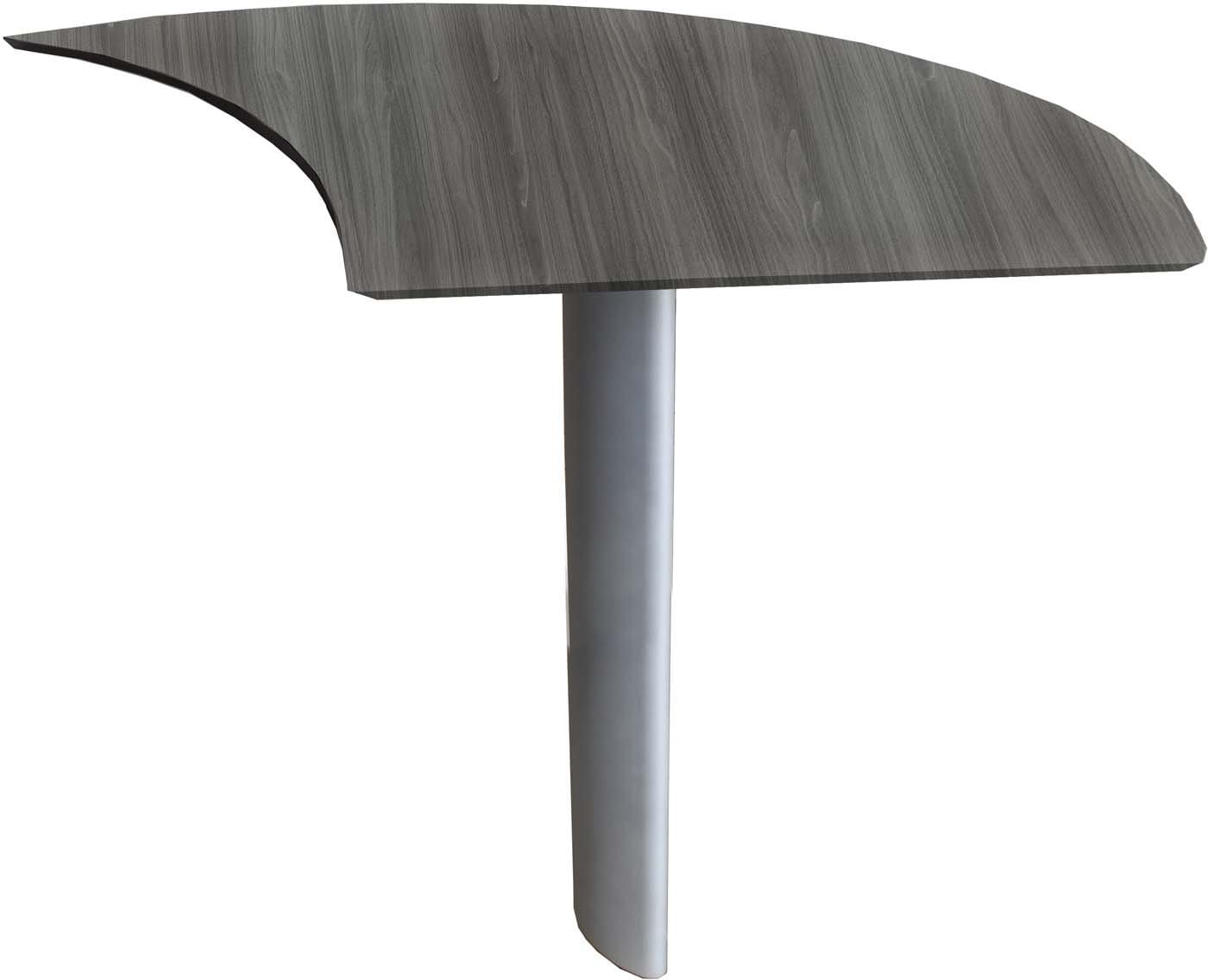 Safco Mayline Medina Curved Desk Extension Right [MNEXTR] - Ergonomic Office Workspace Solution for Home & Business Use