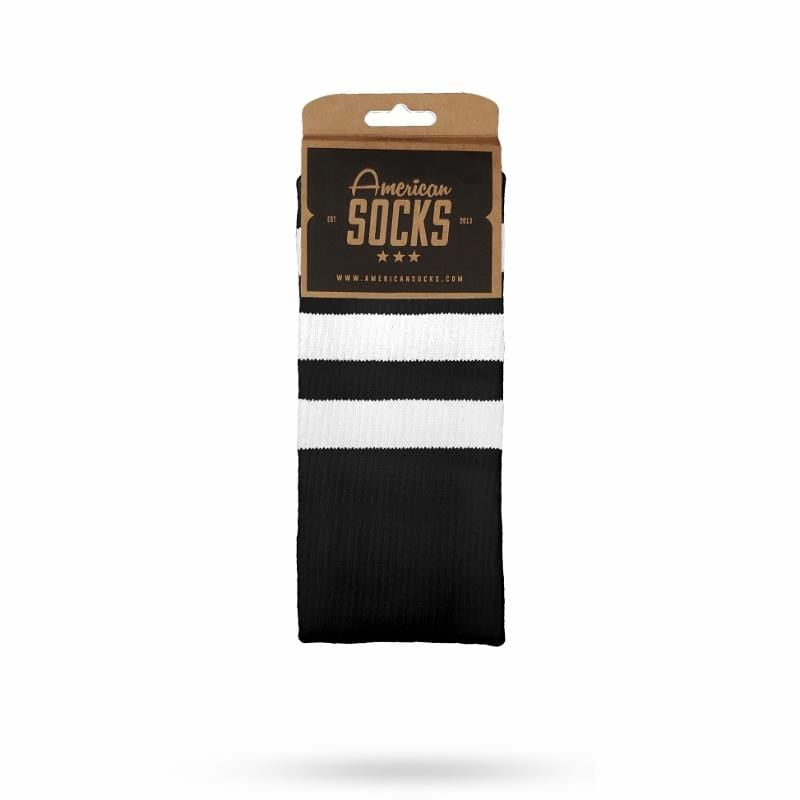 American Socks Back in Black II Mid High - Comfortable Cotton Crew Socks for Men & Women - Perfect for Casual Wear, Sports & Outdoor Activities