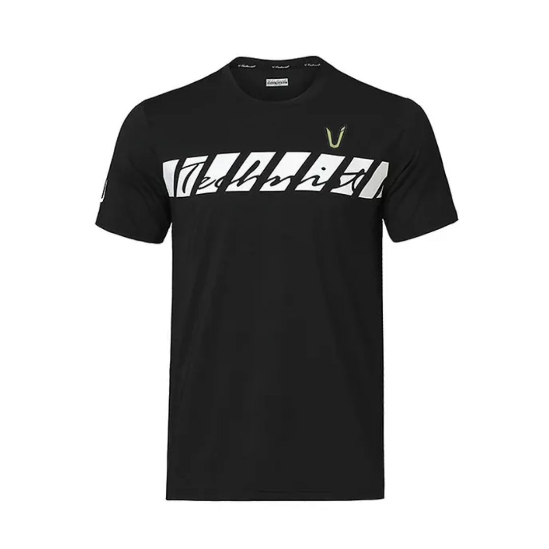 Technist TNT 6427 Men's Training Workout T-Shirt - Breathable Quick-Dry Fitness Shirt for Gym & Running [Black] - Perfect for CrossFit, Weightlifting & Active Lifestyle