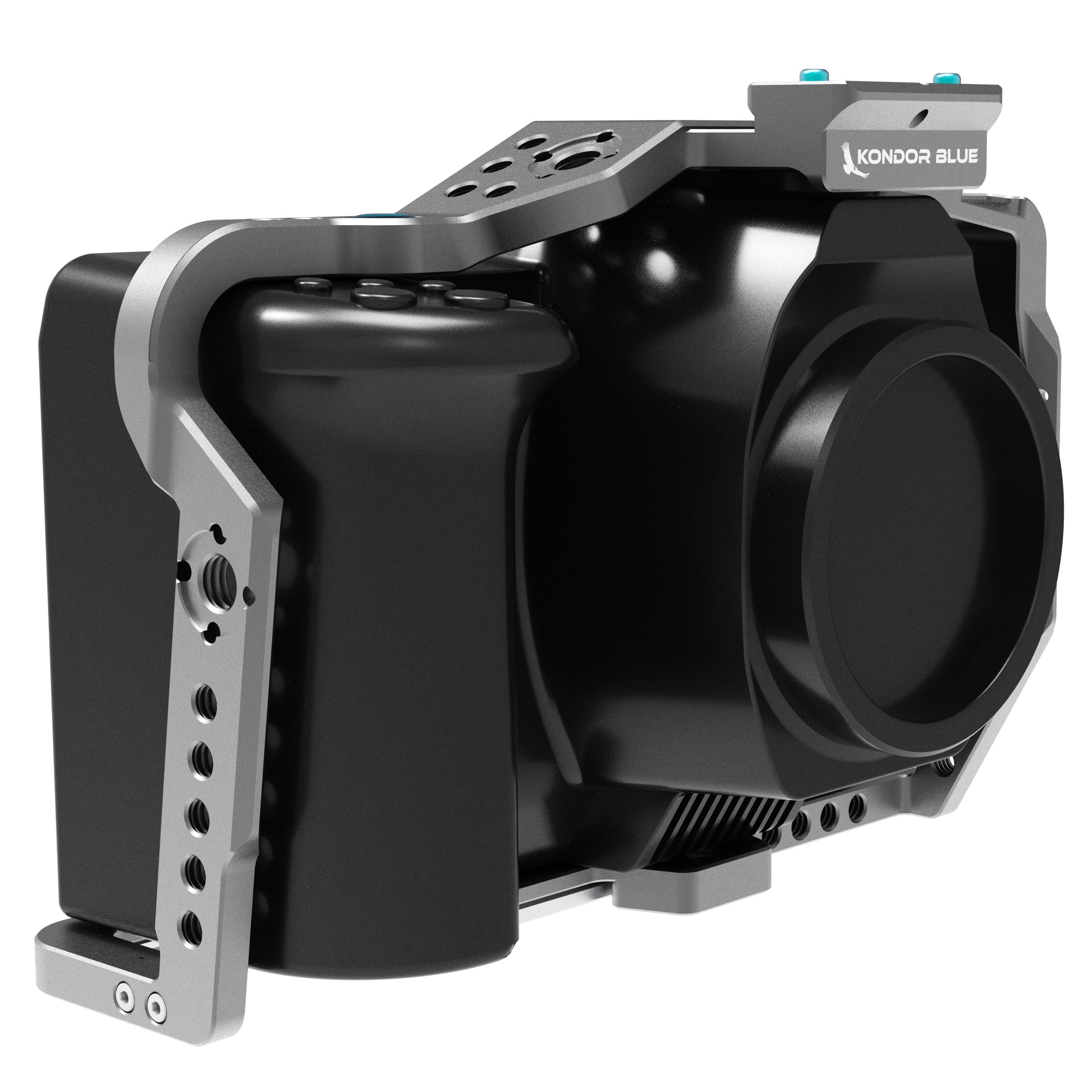Kondor Blue Blackmagic Pocket 6K Pro Camera Cage - Space Gray (Cage Only) | Perfect for Cinematic Filmmaking & Professional Videography