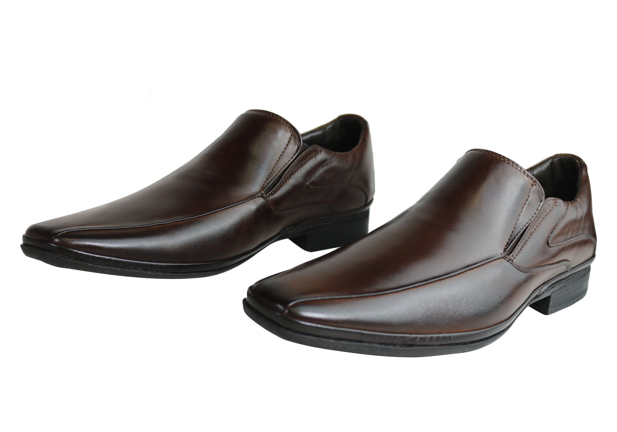 Savelli Lance Men's Comfort Slip-On Leather Dress Shoes - Handcrafted in Brazil - Perfect for Business, Weddings & Formal Occasions