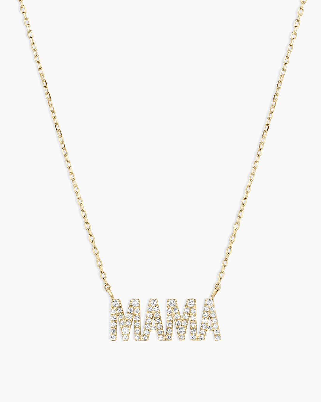 Diamond Pavé Mama Necklace - Elegant & Personalized Jewelry for Mothers | Perfect Gift for Mother's Day, Birthday & Special Occasions