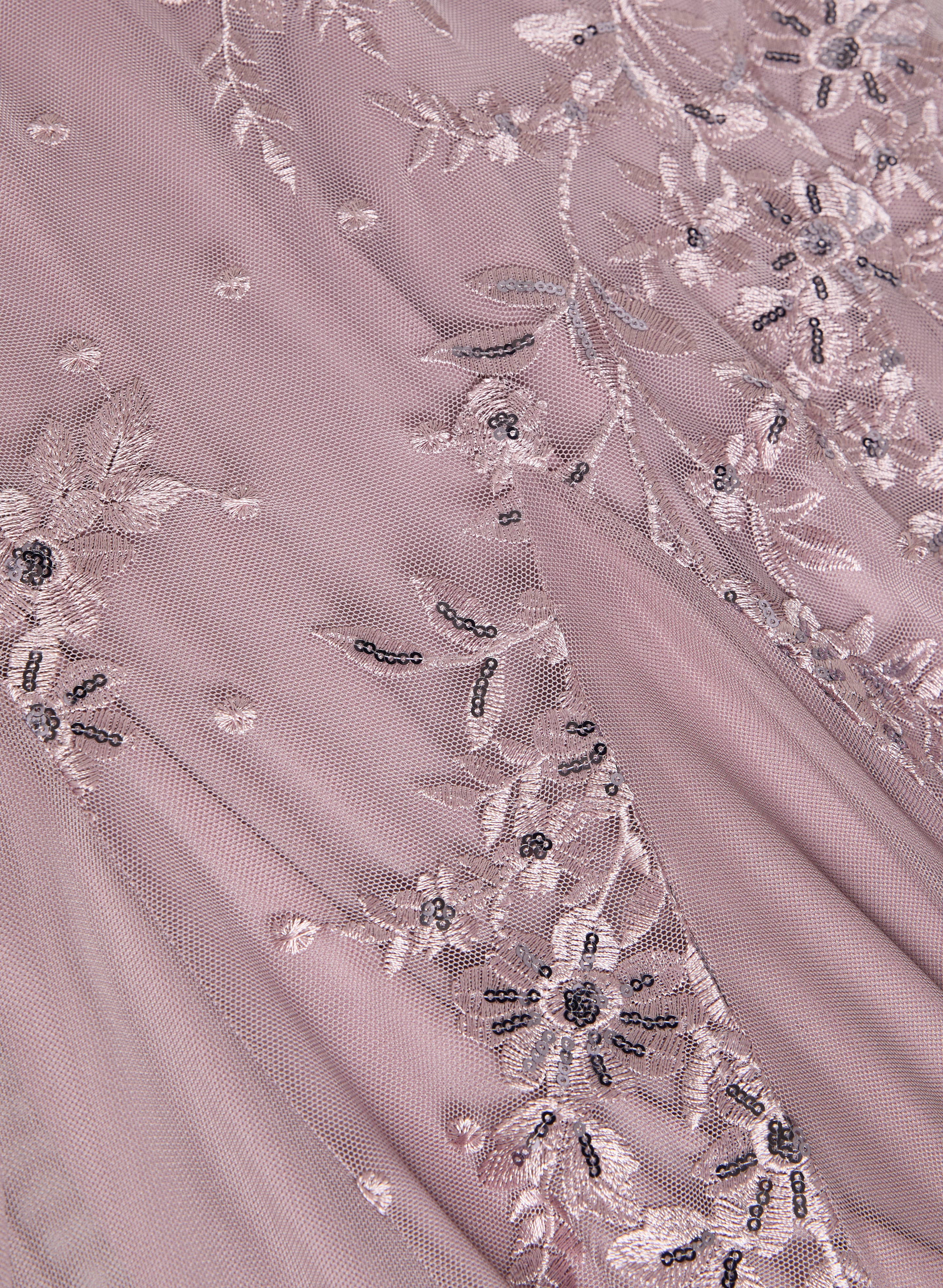 Elegant Embroidered Tulle Dress for Women - Perfect for Weddings, Parties & Special Occasions
