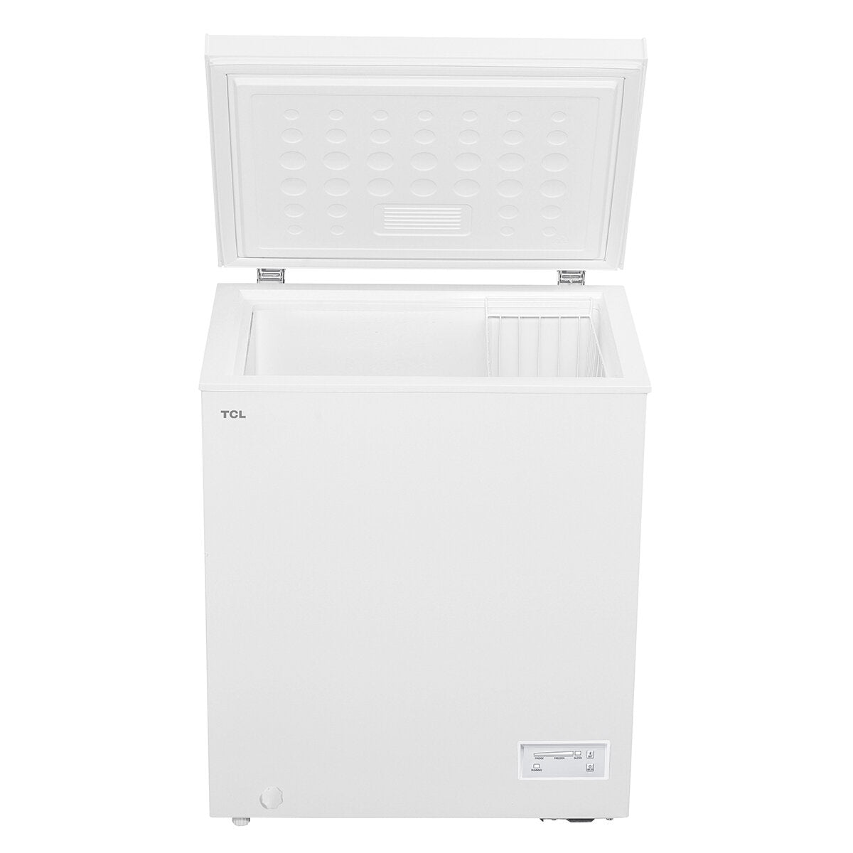 TCL 142L Hybrid Chest Freezer F155CFW - Energy Efficient Upright Deep Freezer for Home, Garage & Restaurant Use - Perfect for Frozen Food Storage & Bulk Meal Prep