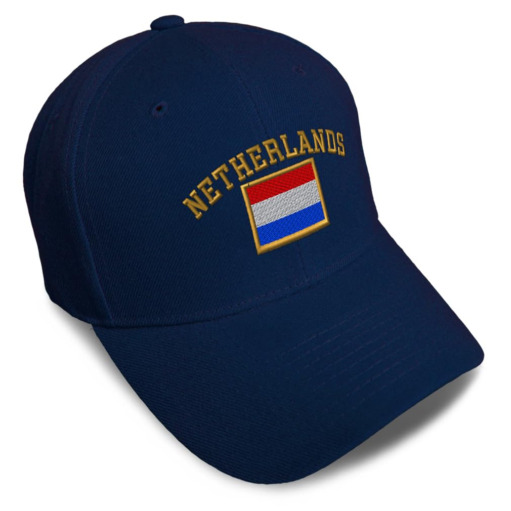 Speedy Pros Baseball Cap - Netherlands Flag Design for Europe Soccer Cup - Unisex Acrylic Dad Hat for Men & Women - Perfect for Sports Fans, Outdoor Activities & Casual Wear